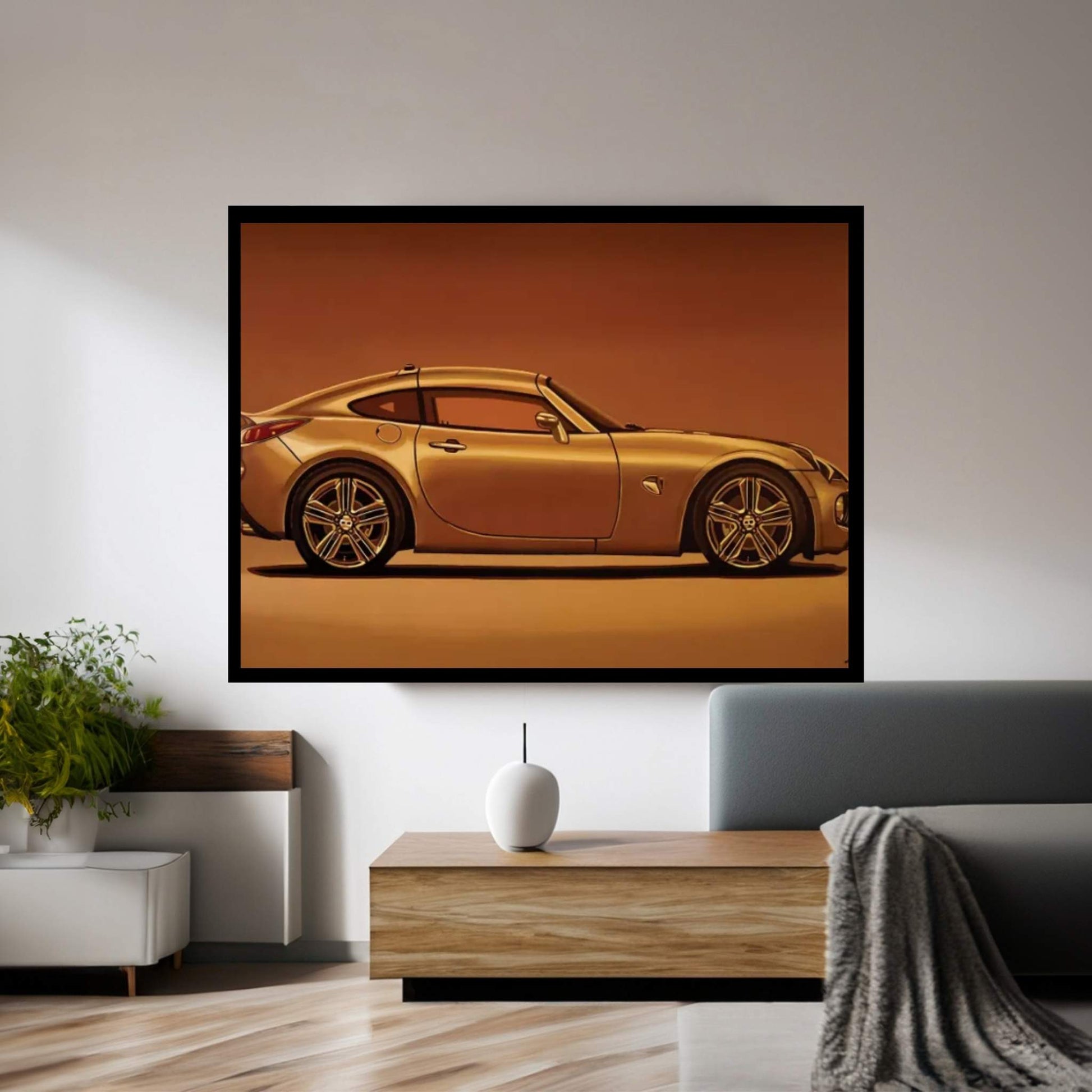 Pontiac Solstice Coupe 2009 Canvas Wall Art - Y Canvas