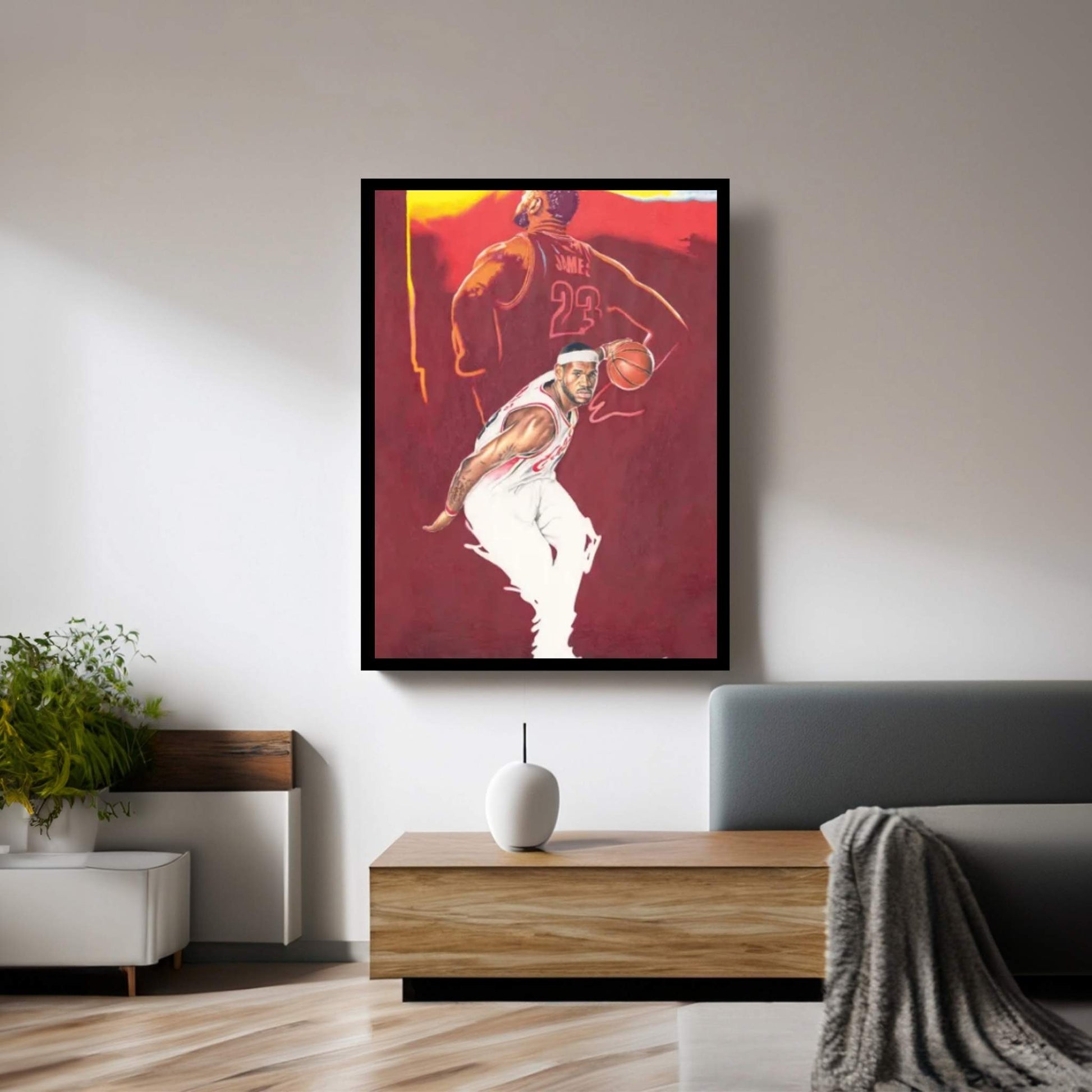 CleveLAND of LEBRON Canvas Wall Art - Y Canvas