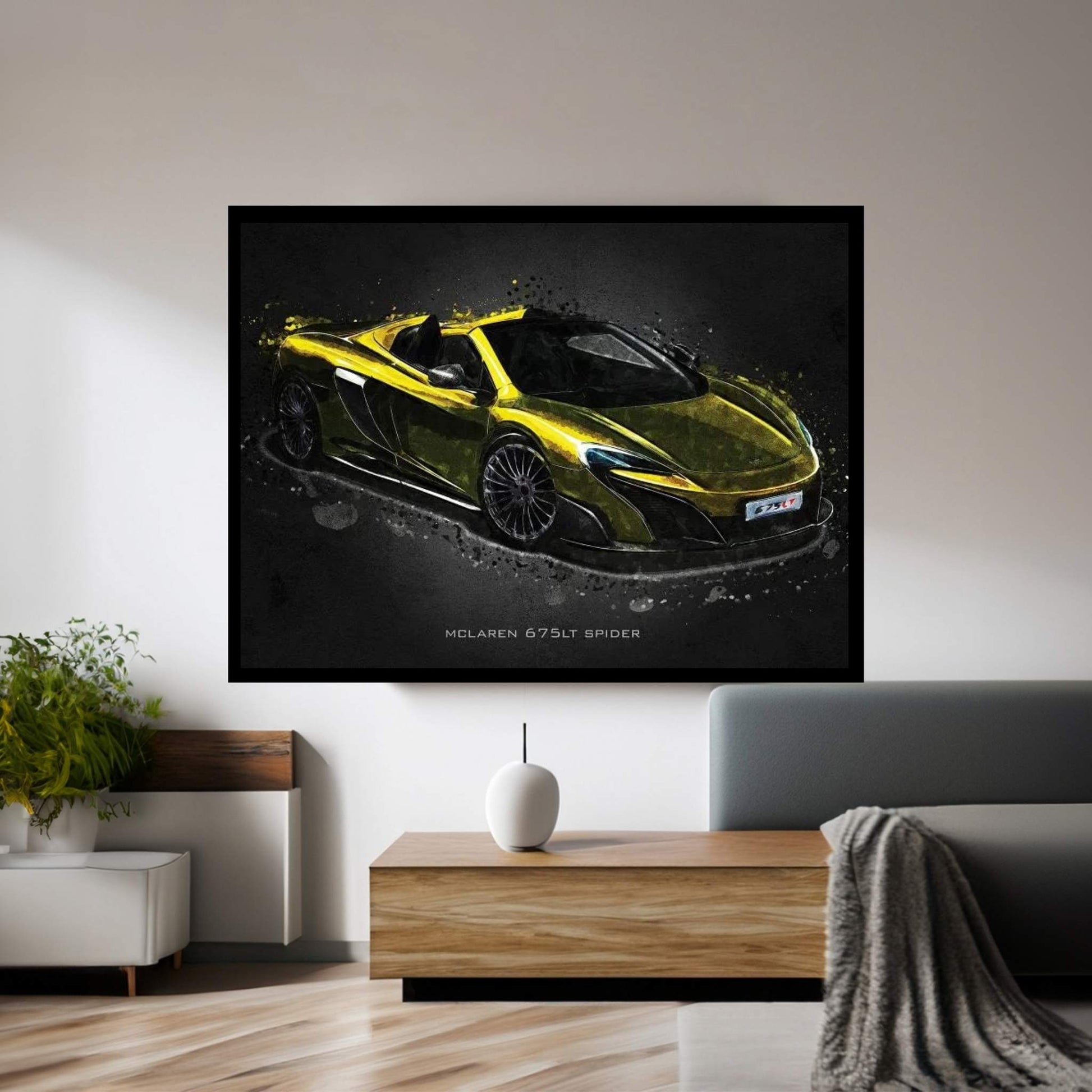 Mclaren 675LT Spider Canvas Wall Art - Y Canvas