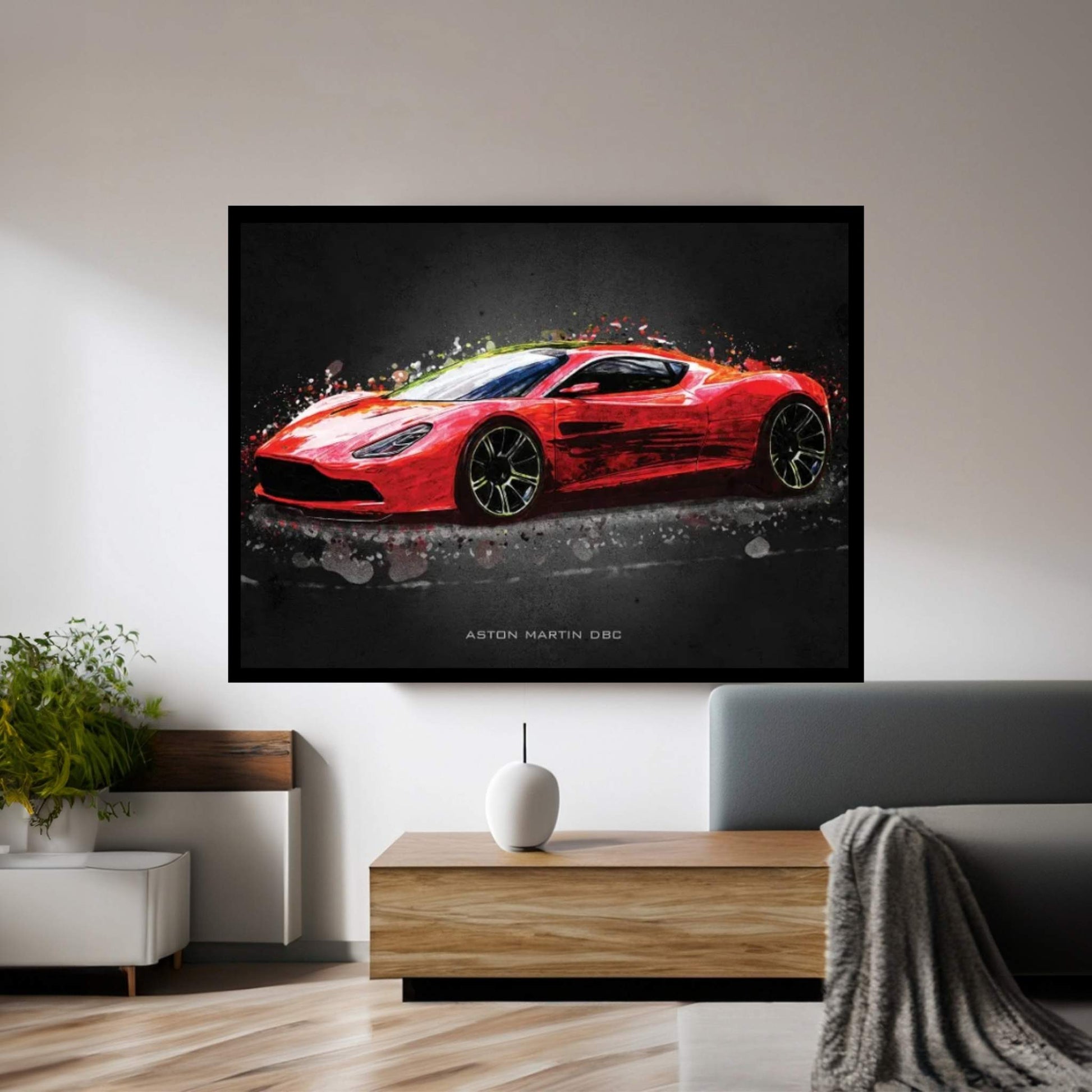 Aston Martin DBC Canvas Wall Art - Y Canvas
