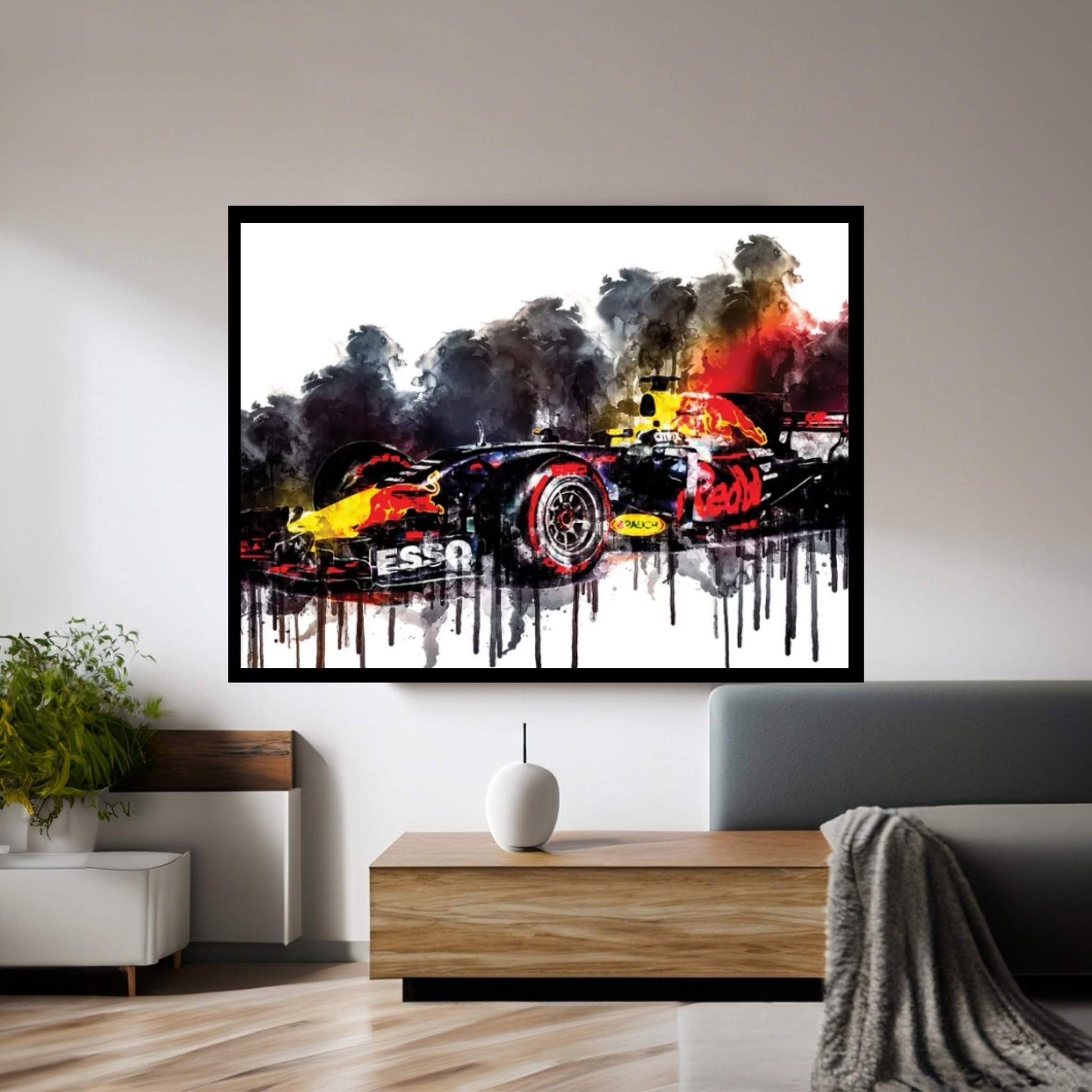 2017 Red Bull RB13 Formula I Canvas Wall Art - Y Canvas