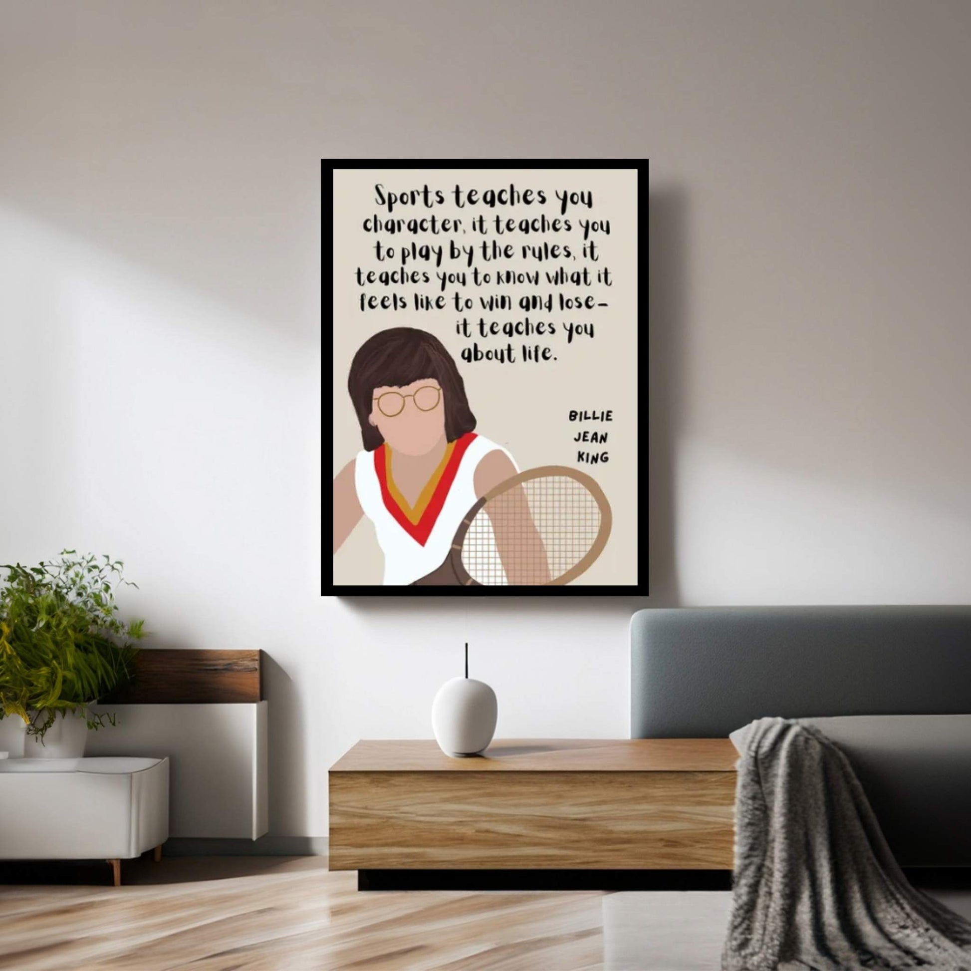 Jean King Quote Canvas Wall Art - Y Canvas