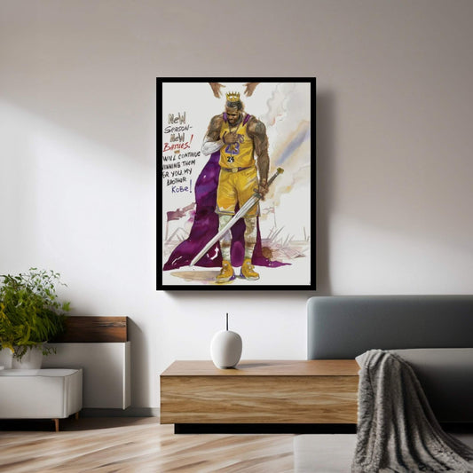 For You My Brother Kobe Canvas Wall Art - Y Canvas