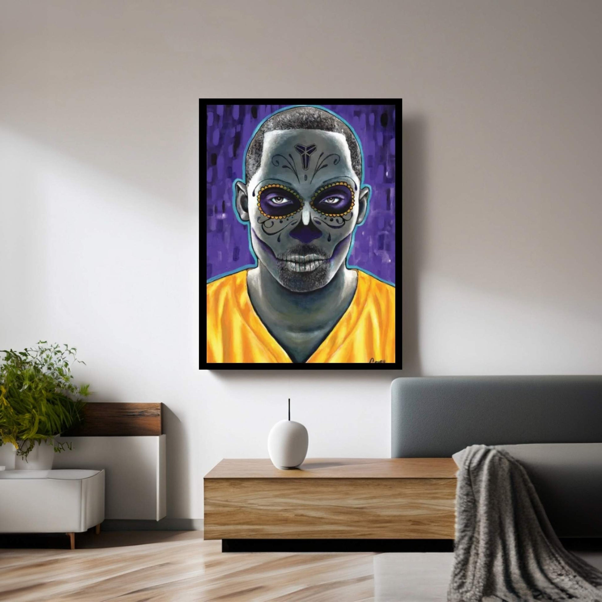 Mamba De Los Lakers Canvas Wall Art - Y Canvas