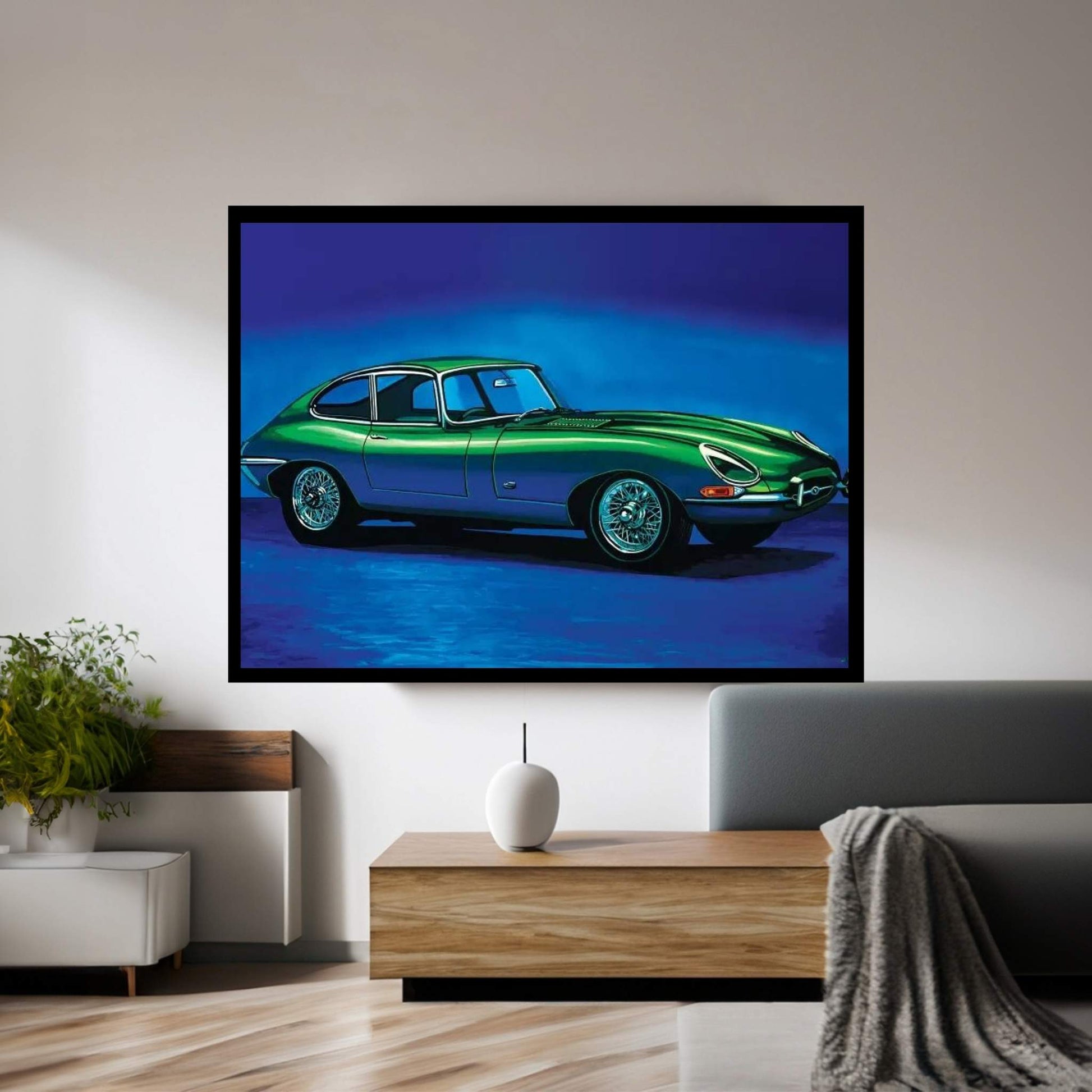 Jaguar E Type Canvas Wall Art - Y Canvas
