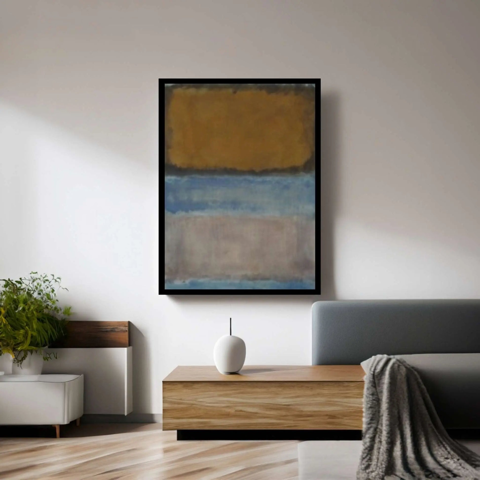 Mark Rothko Frame Canvas/Poster Art Reproduction, Rothko Reproduction - Y Canvas
