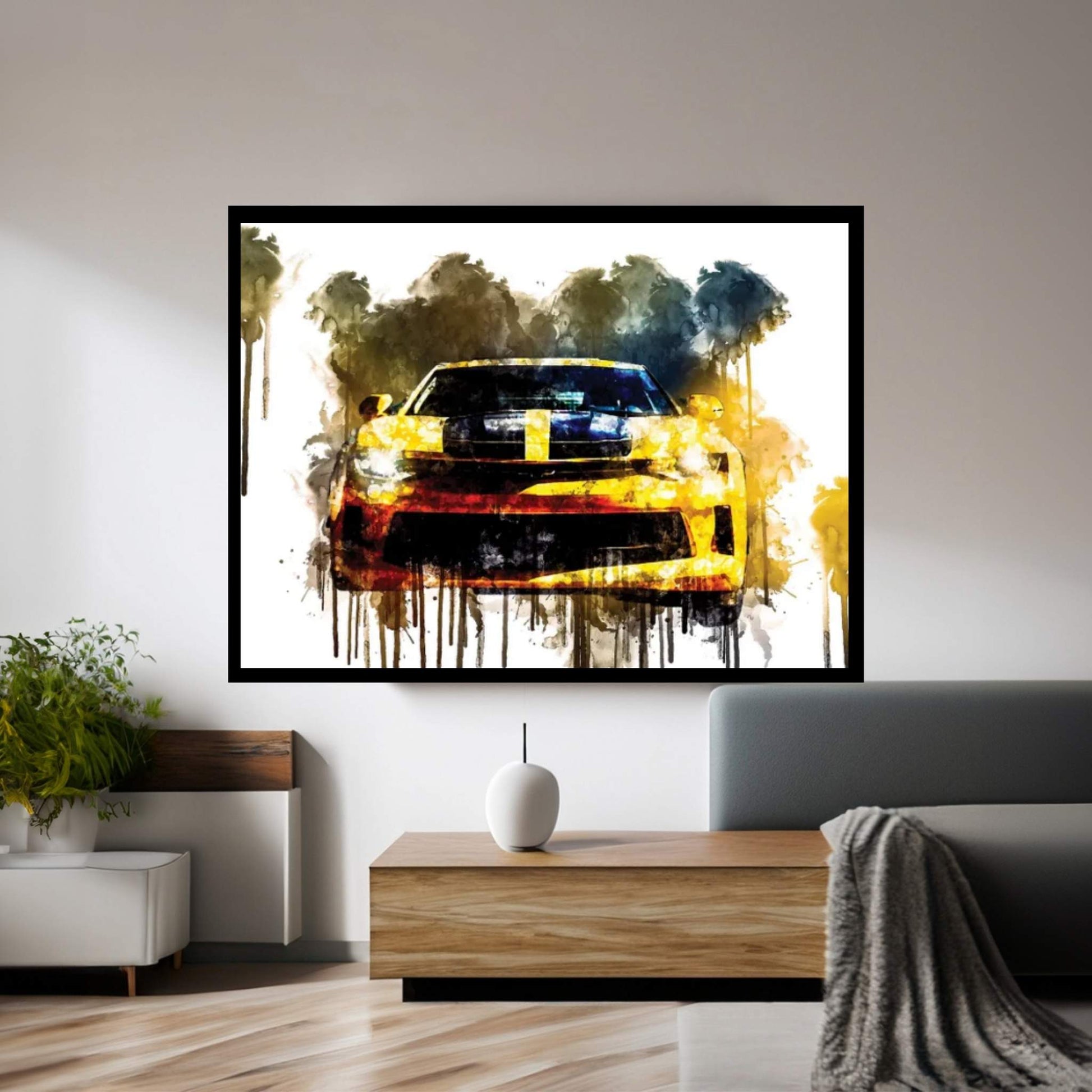 Car 2017 Chevrolet Camaro Performance Canvas Wall Art - Y Canvas