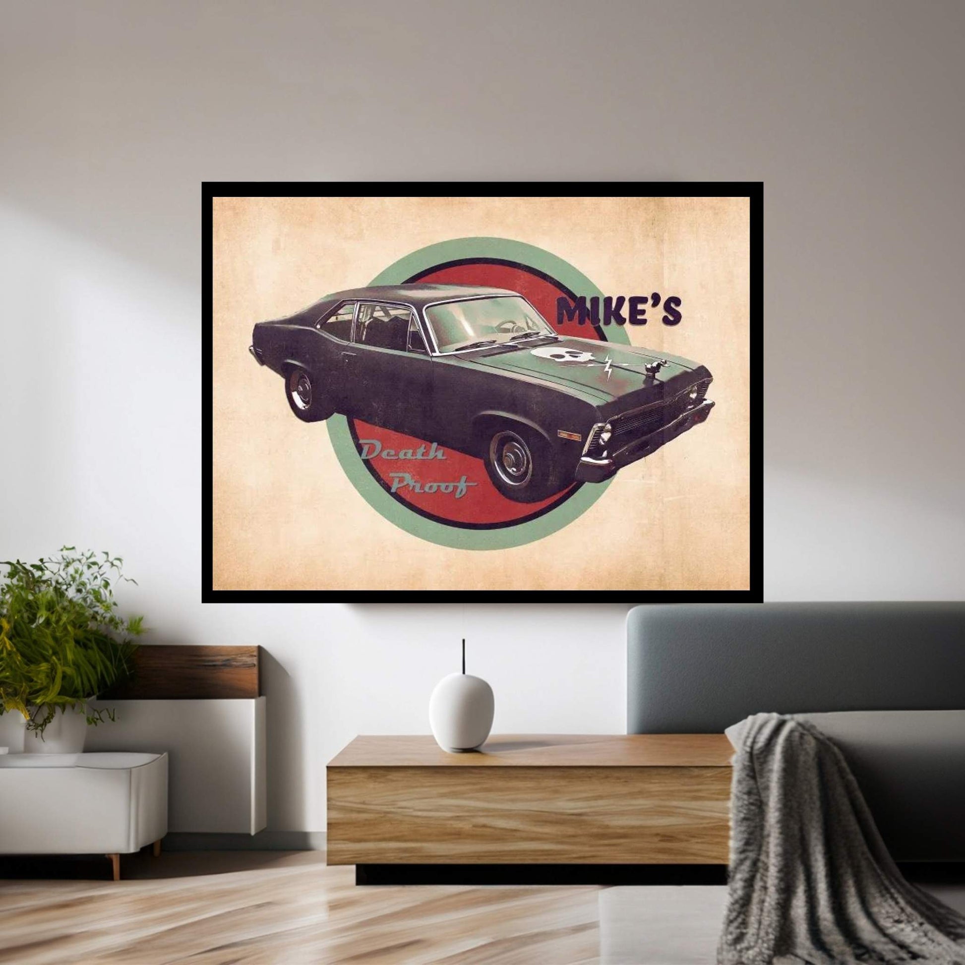 Mike's Death Proof Canvas Wall Art - Y Canvas