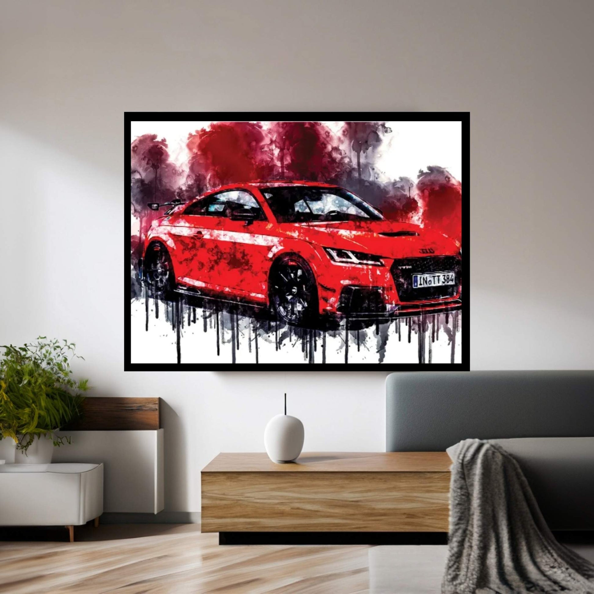 Audi TT RS Coupe 2018 Canvas Wall Art - Y Canvas
