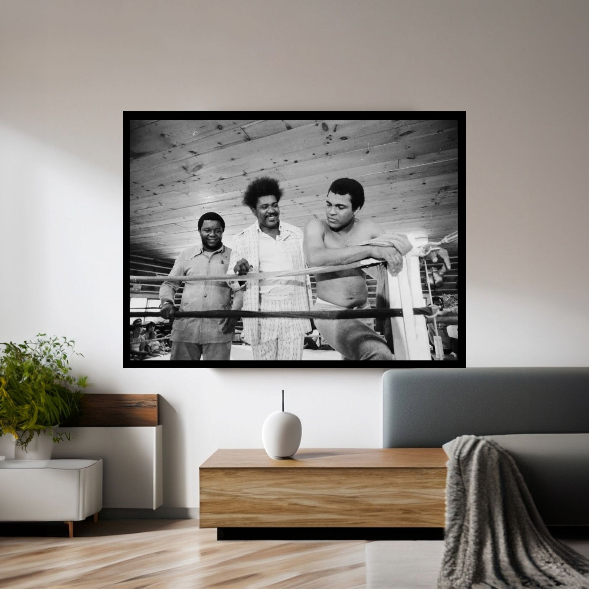 Muhammad Ali, Promoter And Friend In A Corner Of The Ring, Deer Lake Training Facility Canvas Wall Art - Y Canvas