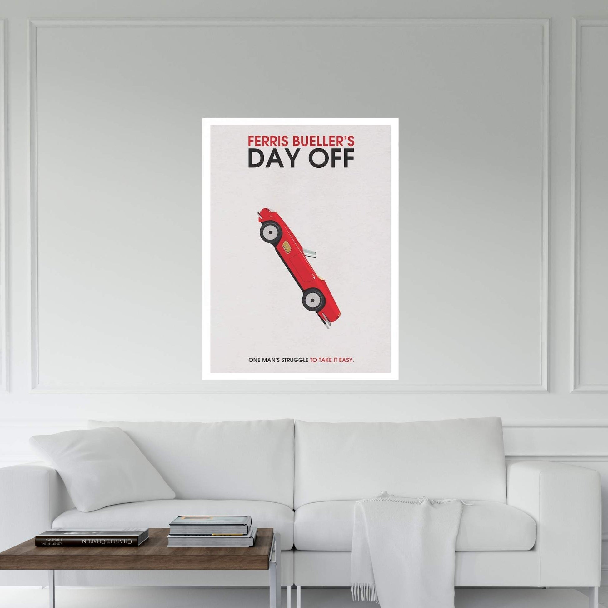 Ferris Bueller's Day Off Alternative Minimalist Poster Canvas Wall Art - Y Canvas
