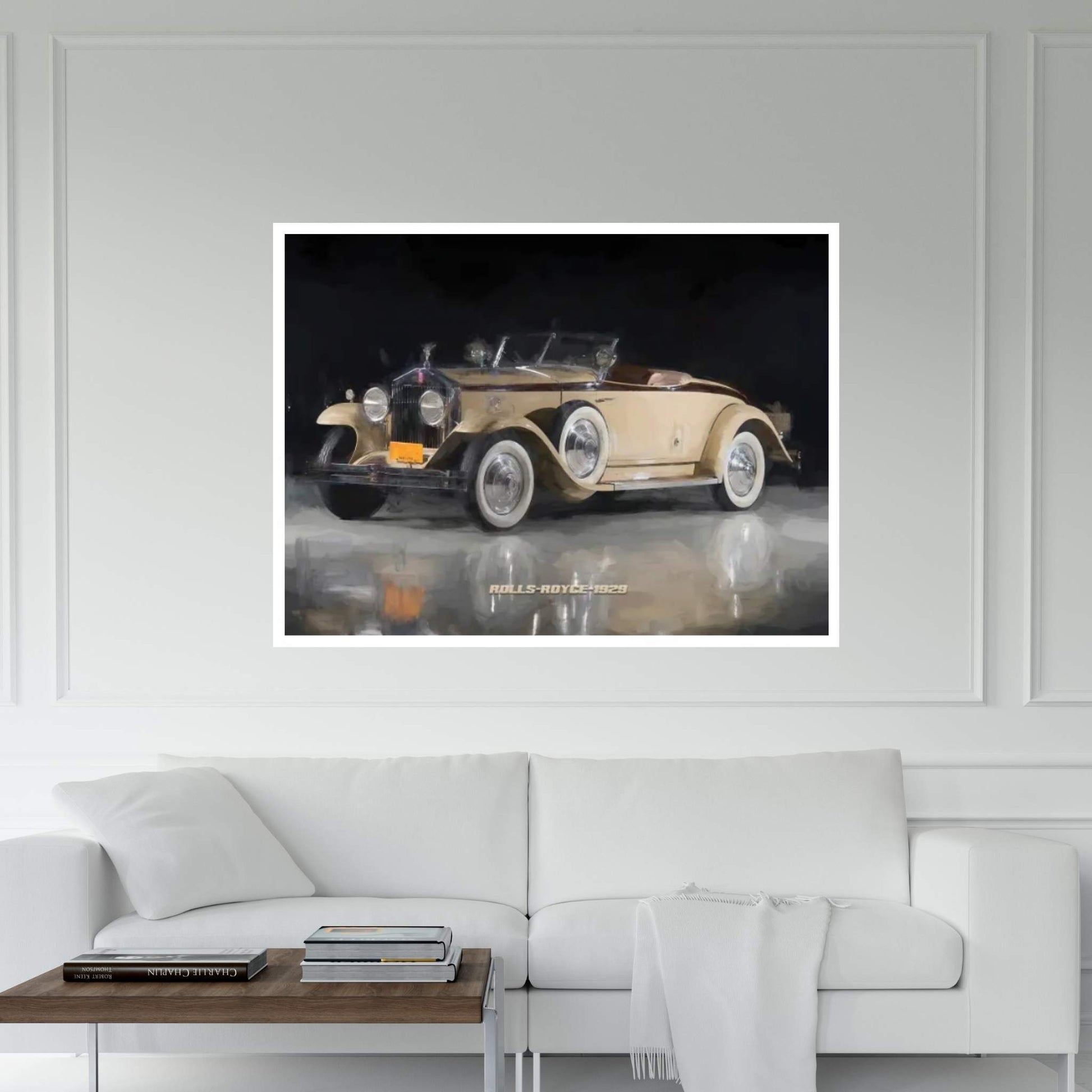 Rolls Royce Retro 1929 Canvas Wall Art - Y Canvas