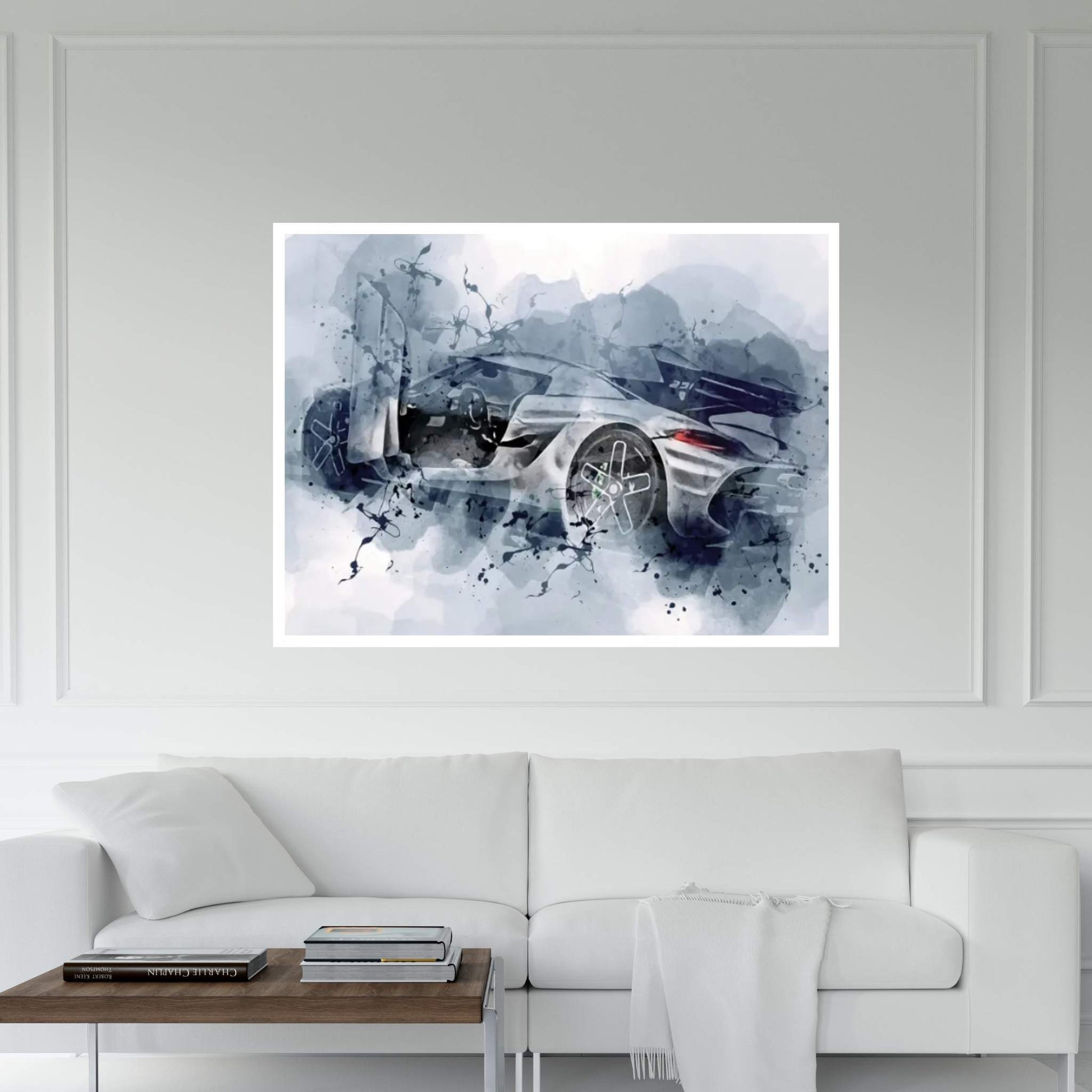 Koenigsegg Jesko Hypercar Exterior Canvas Wall Art - Y Canvas