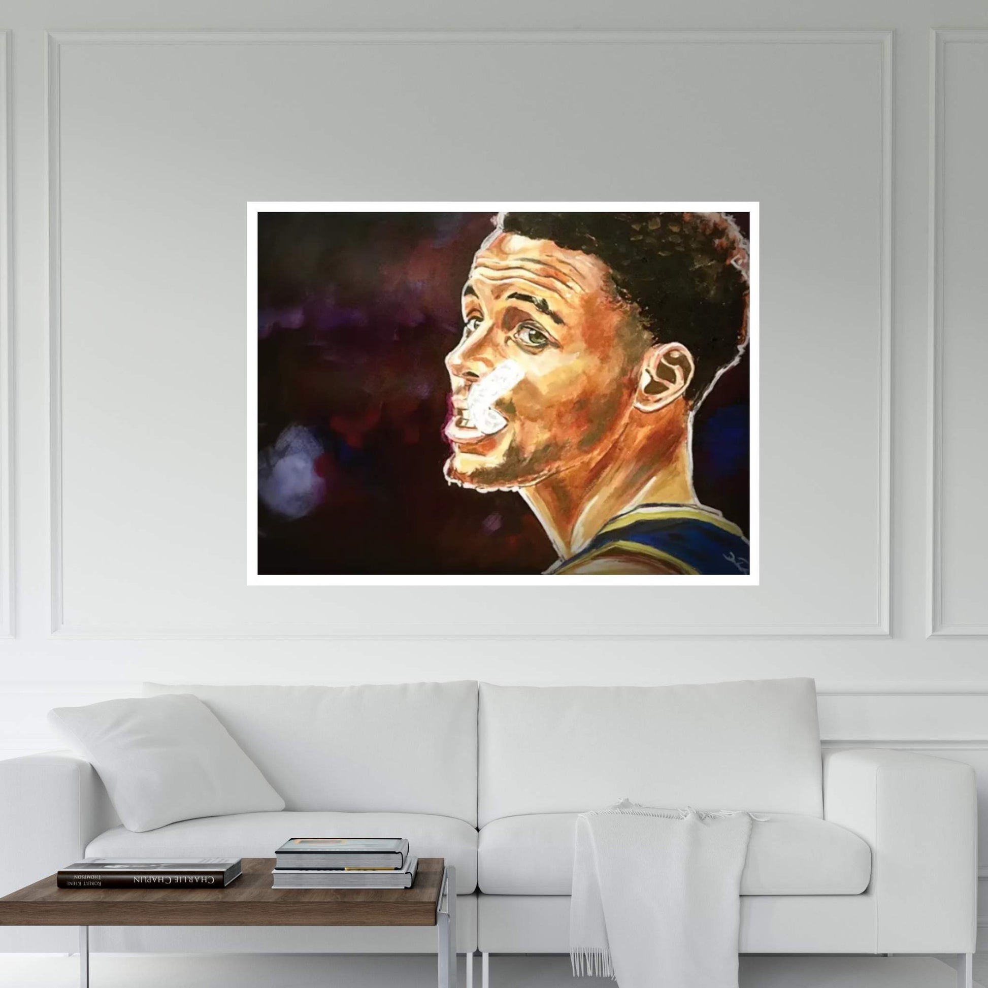 Steph Mouthpiece Canvas Wall Art - Y Canvas
