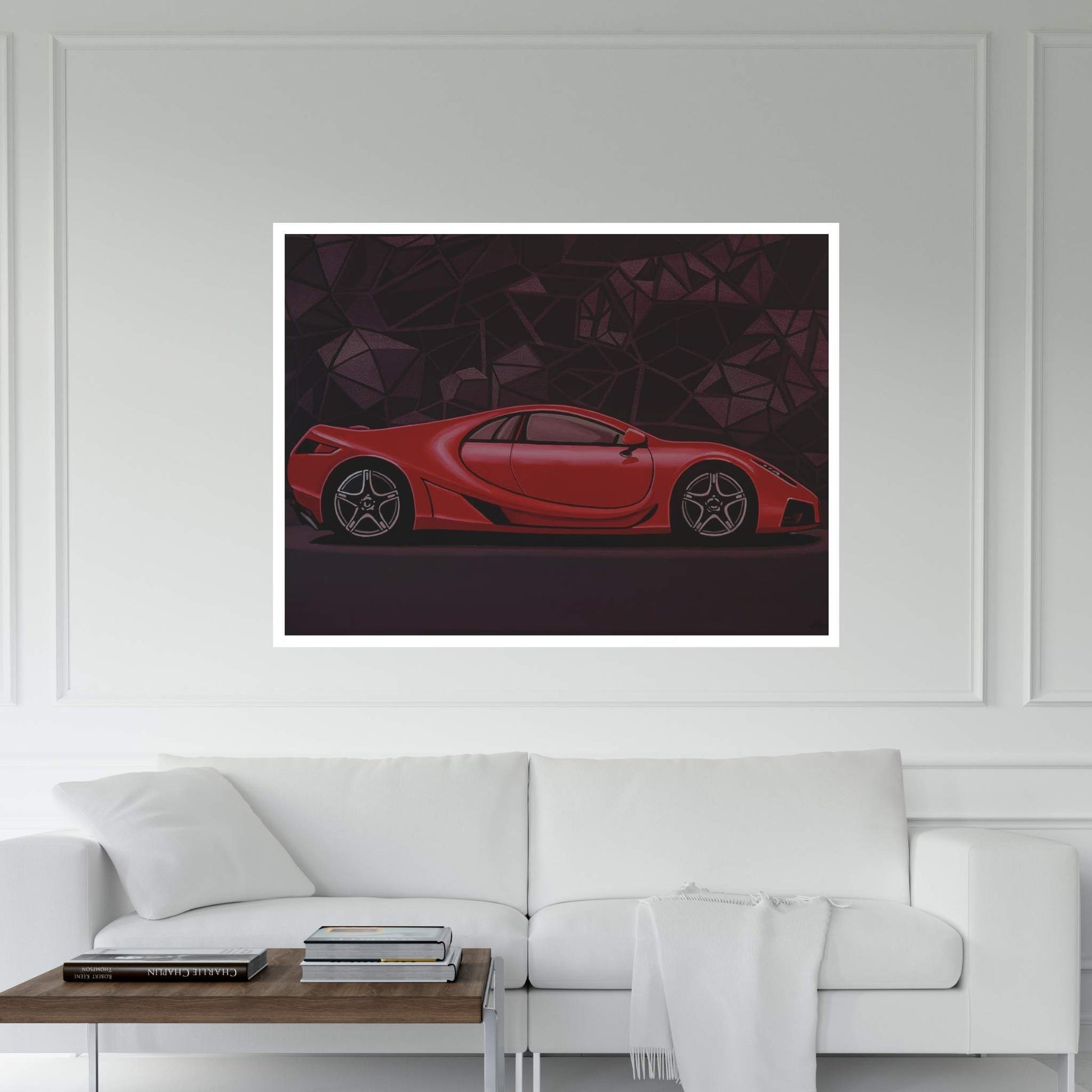 GTA Spano Car Canvas Wall Art - Y Canvas