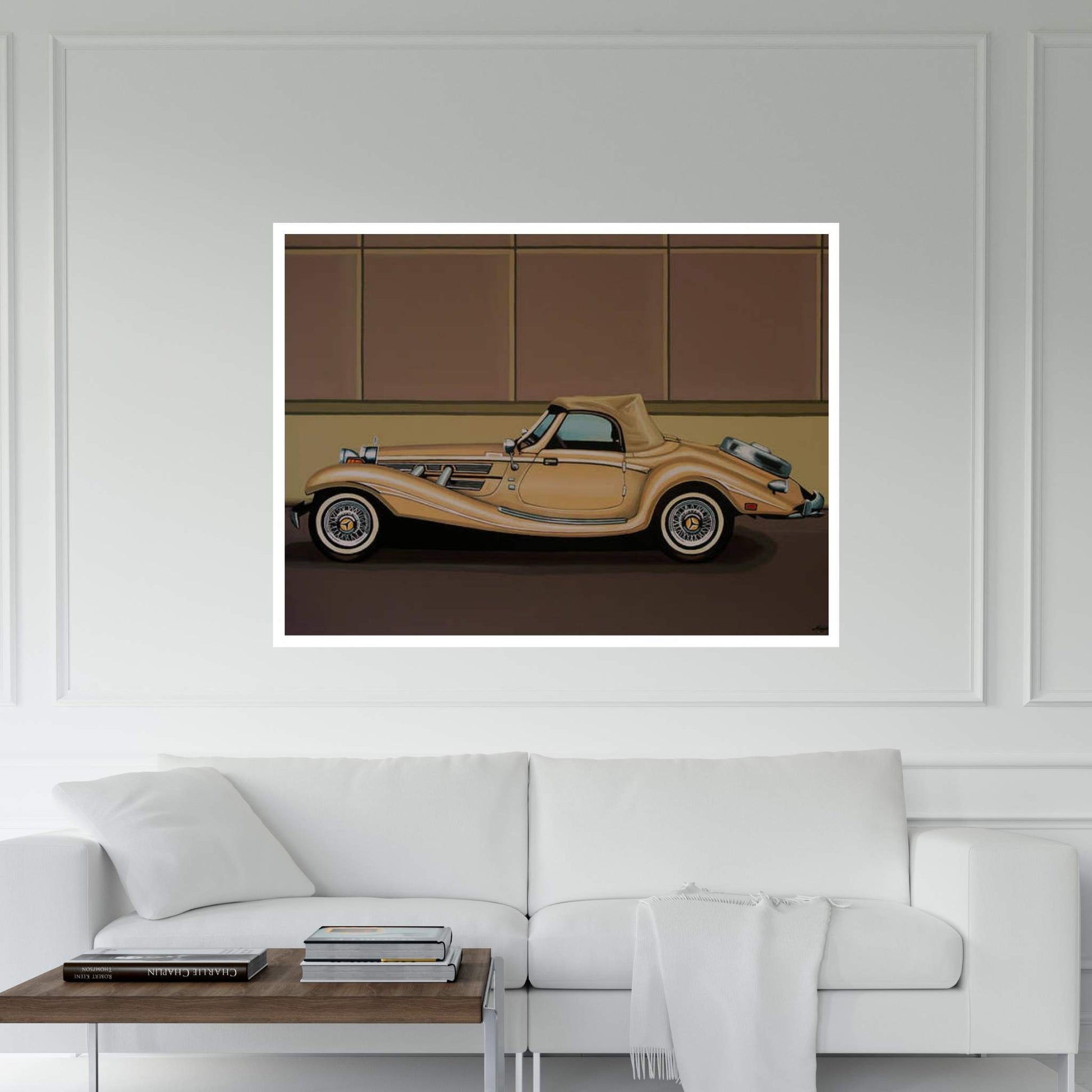 Mercedes 500K Roadster Car Canvas Wall Art - Y Canvas