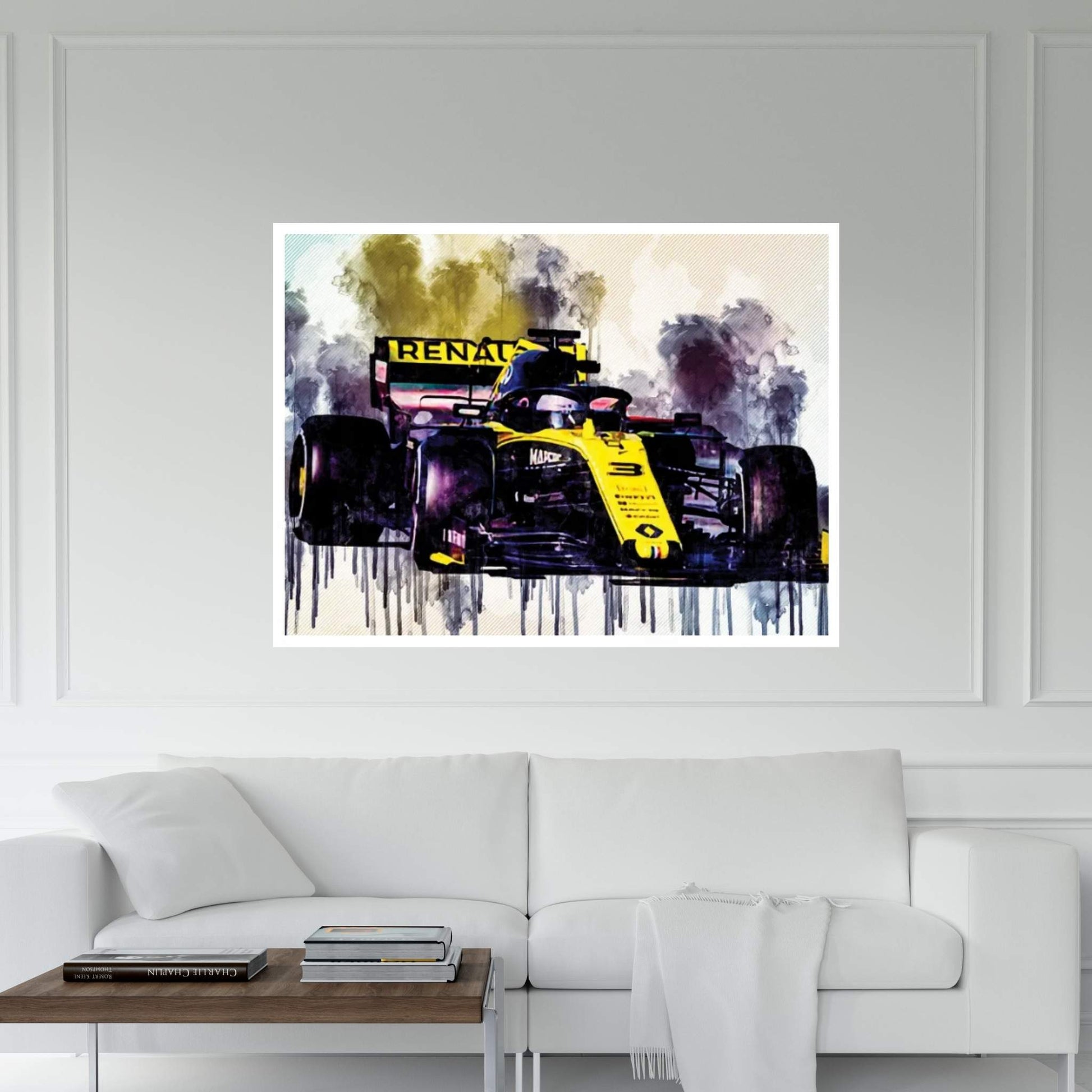 Daniel Ricciardo Renault Rs19 Raceway 2019 F1 Cars Formula 1 Canvas Wall Art - Y Canvas
