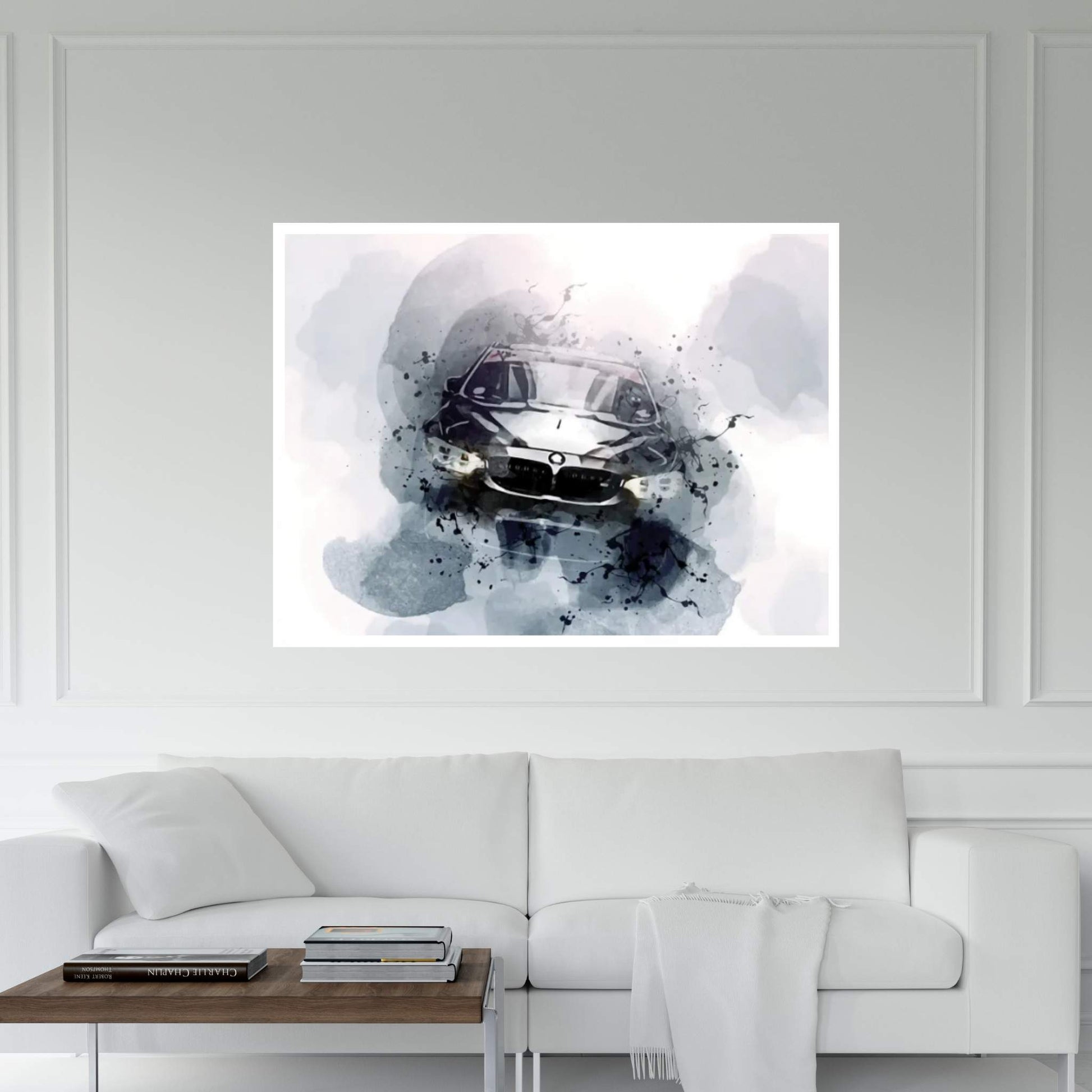 BMW M4 F82 Exterior Black M4 Tuning M4 F82 German Cars BMW Canvas Wall Art - Y Canvas