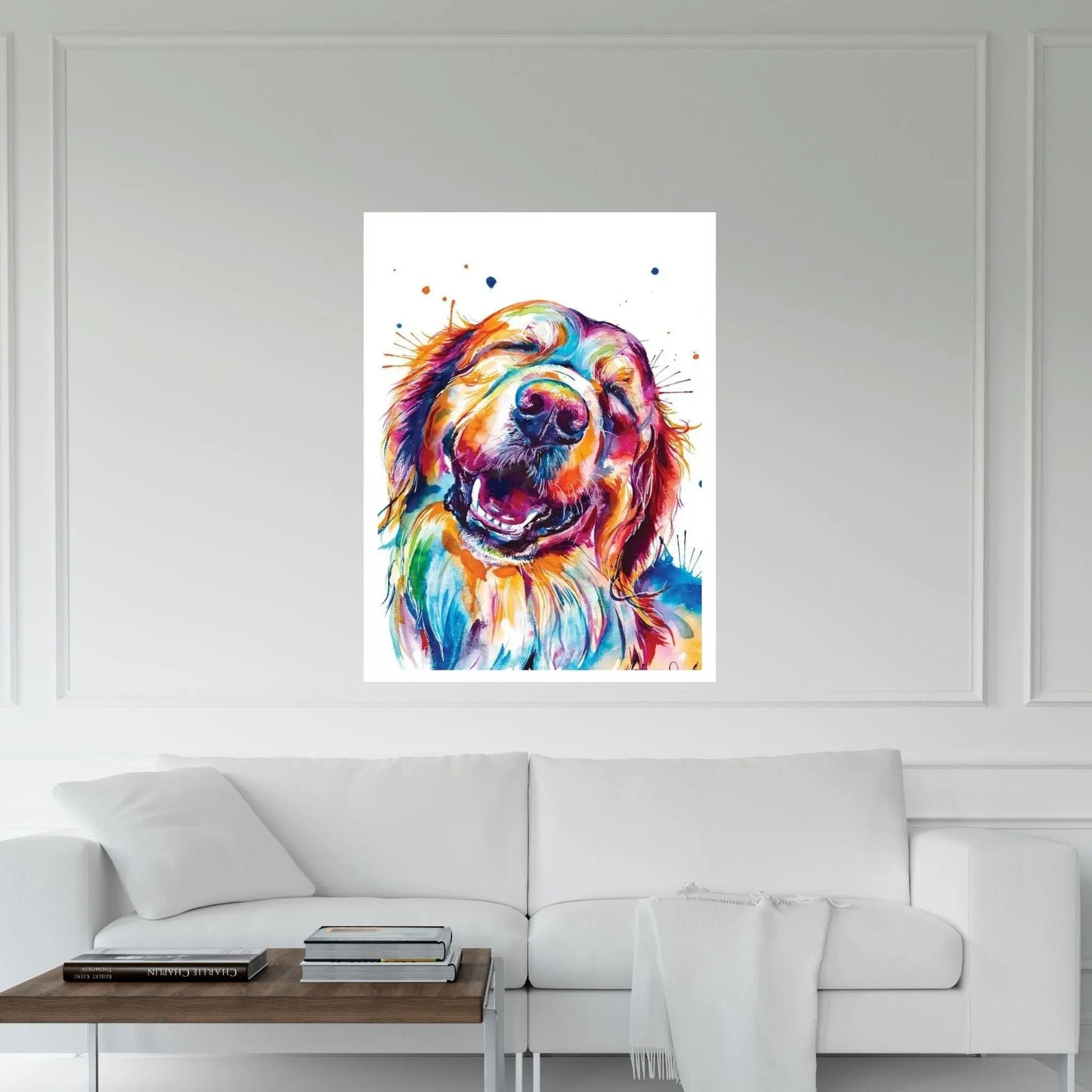 Golden Smile Canvas Wall Art - Y Canvas