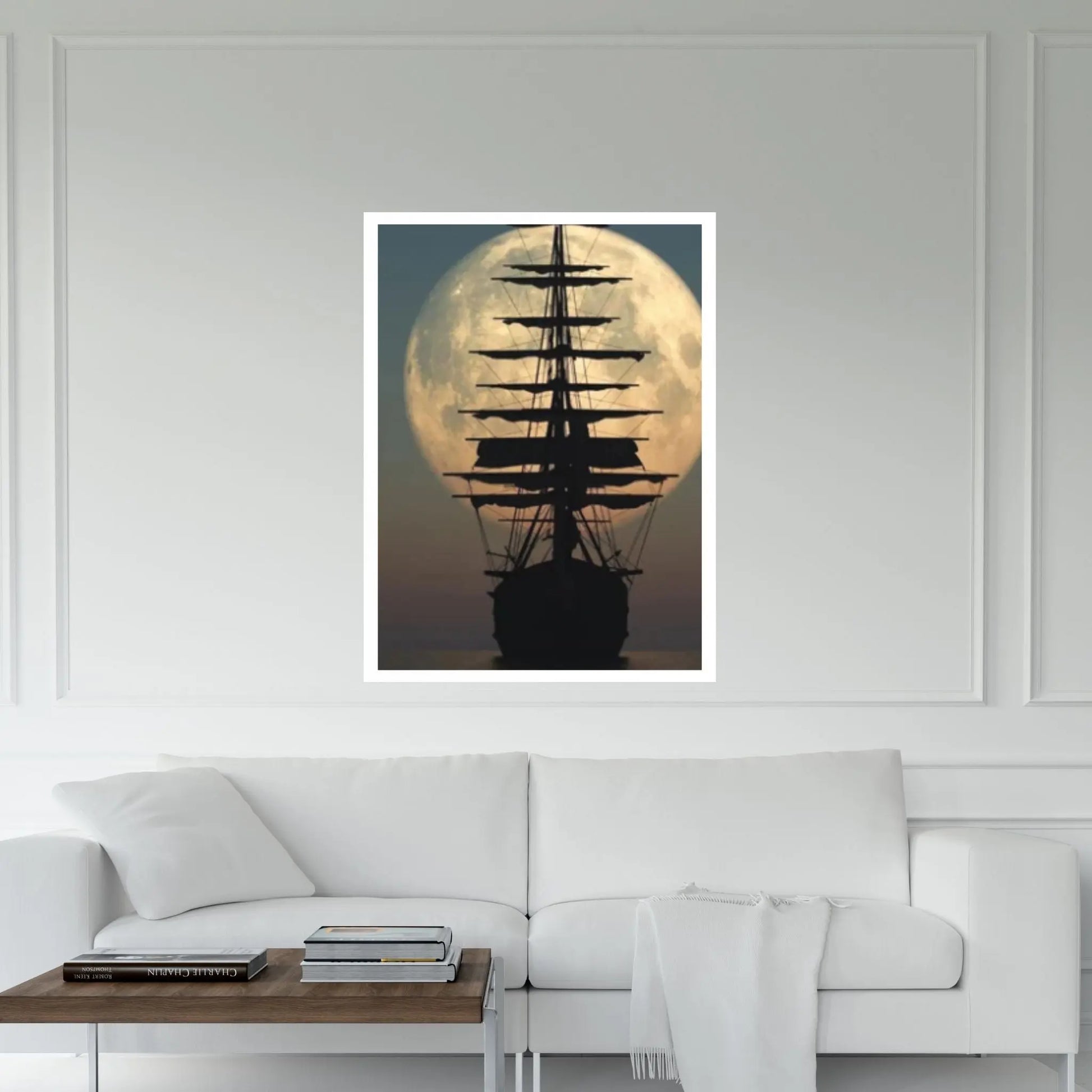 Sailing Boat Canvas, Sea Landscape, Sailboat Painting,Ocean Painting - Y Canvas
