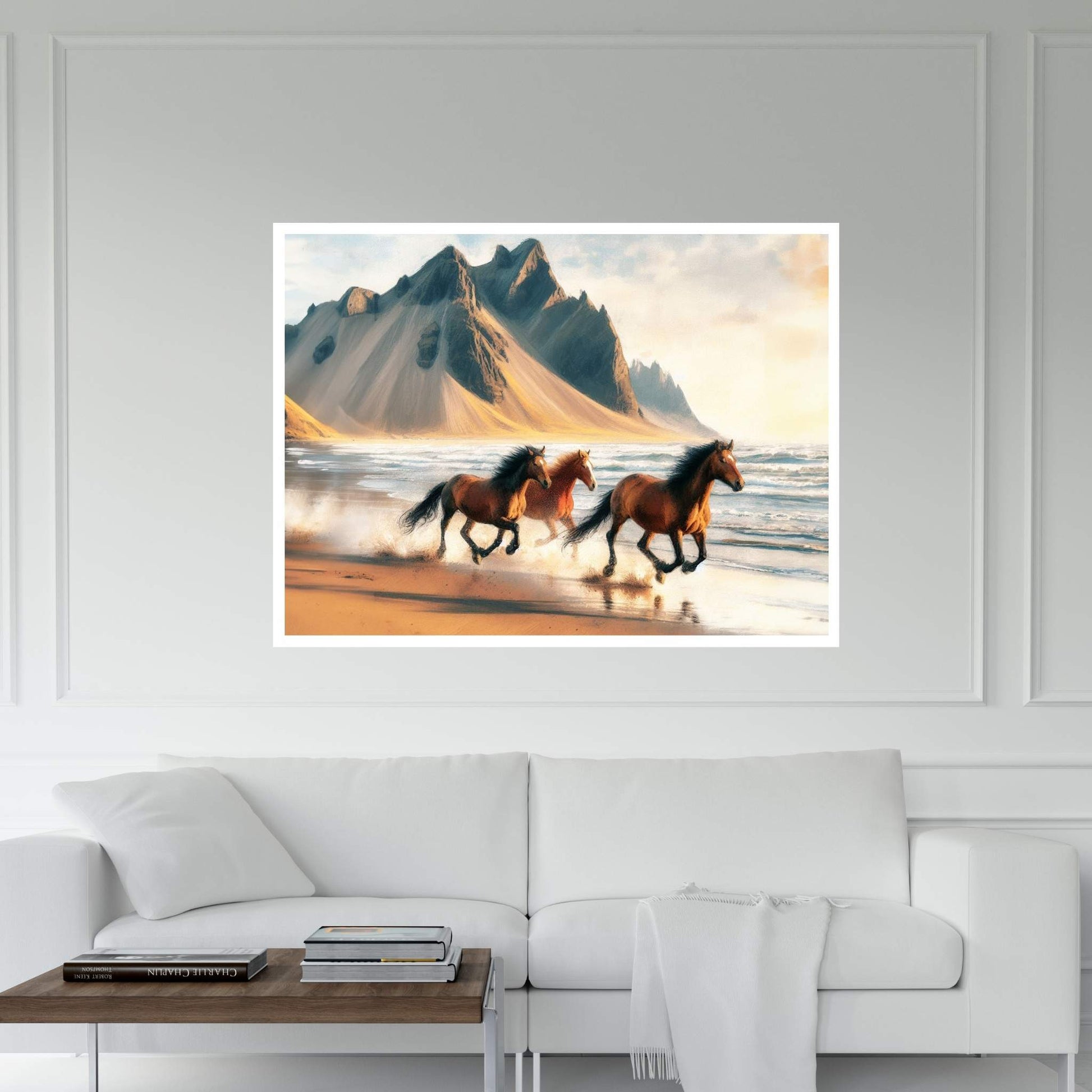 Beautiful Brown Horse Canvas Wall Art , Animal Wall Art - Y Canvas
