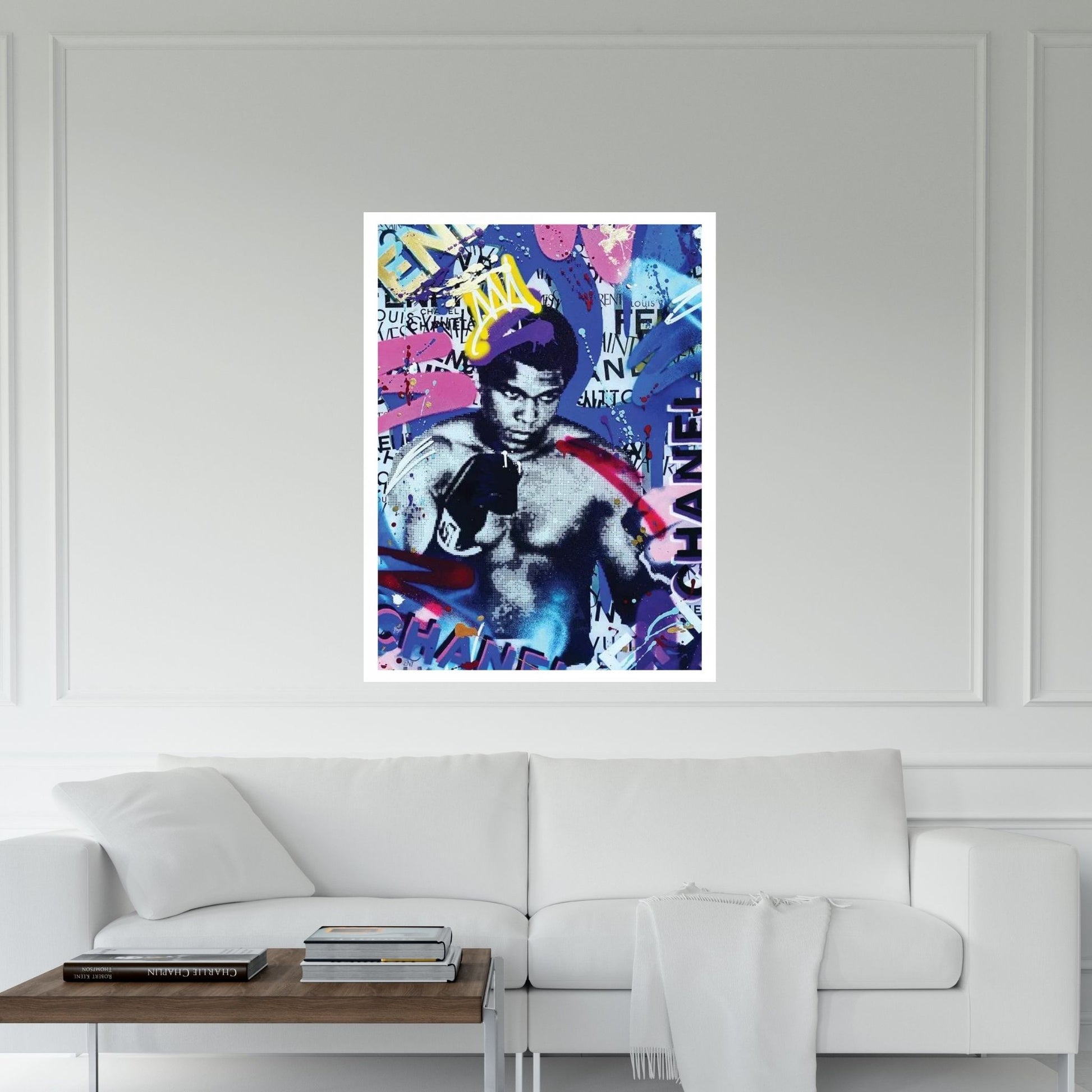 Ali Brand Graffiti Canvas Wall Art - Y Canvas