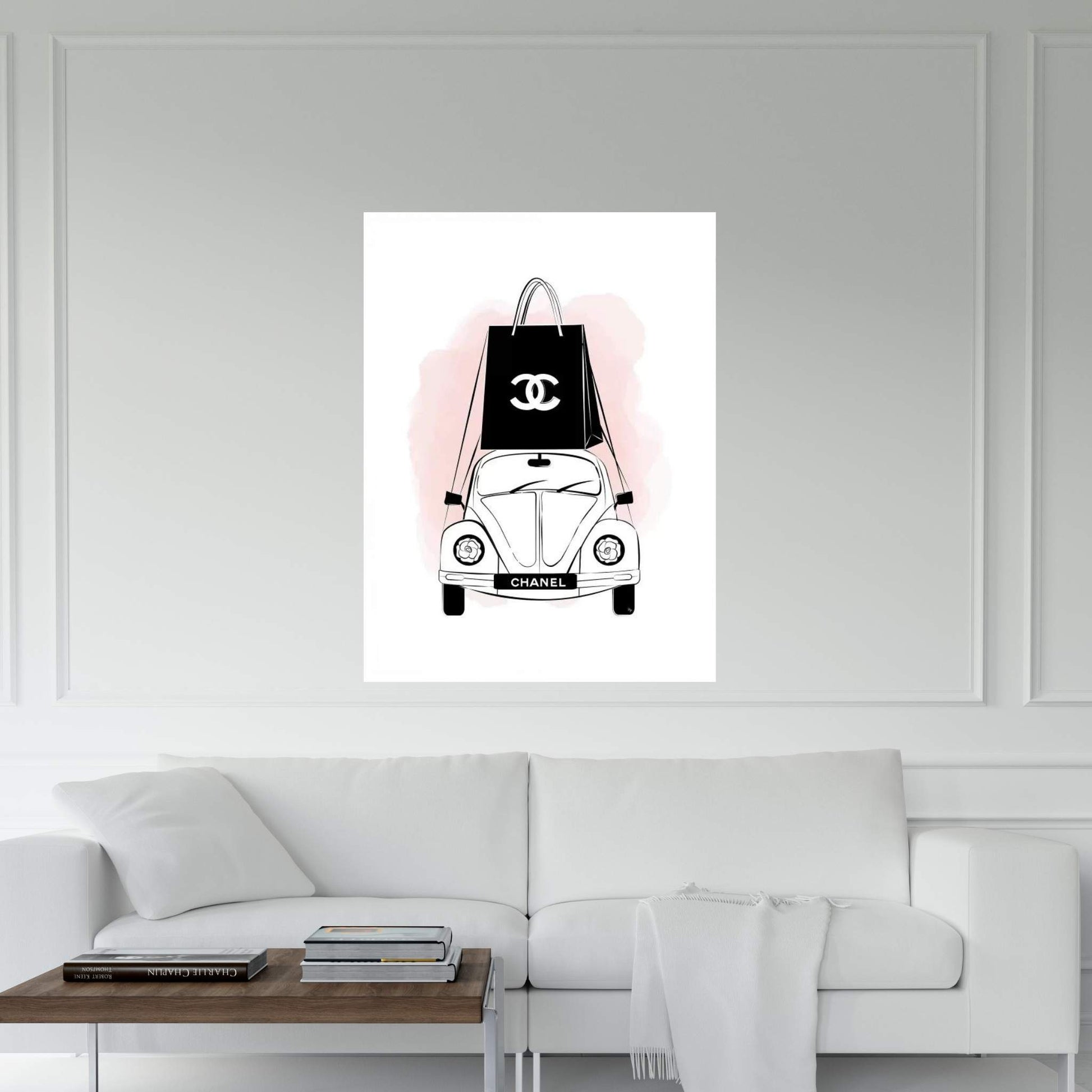 Chanel Car Canvas Wall Art - Y Canvas