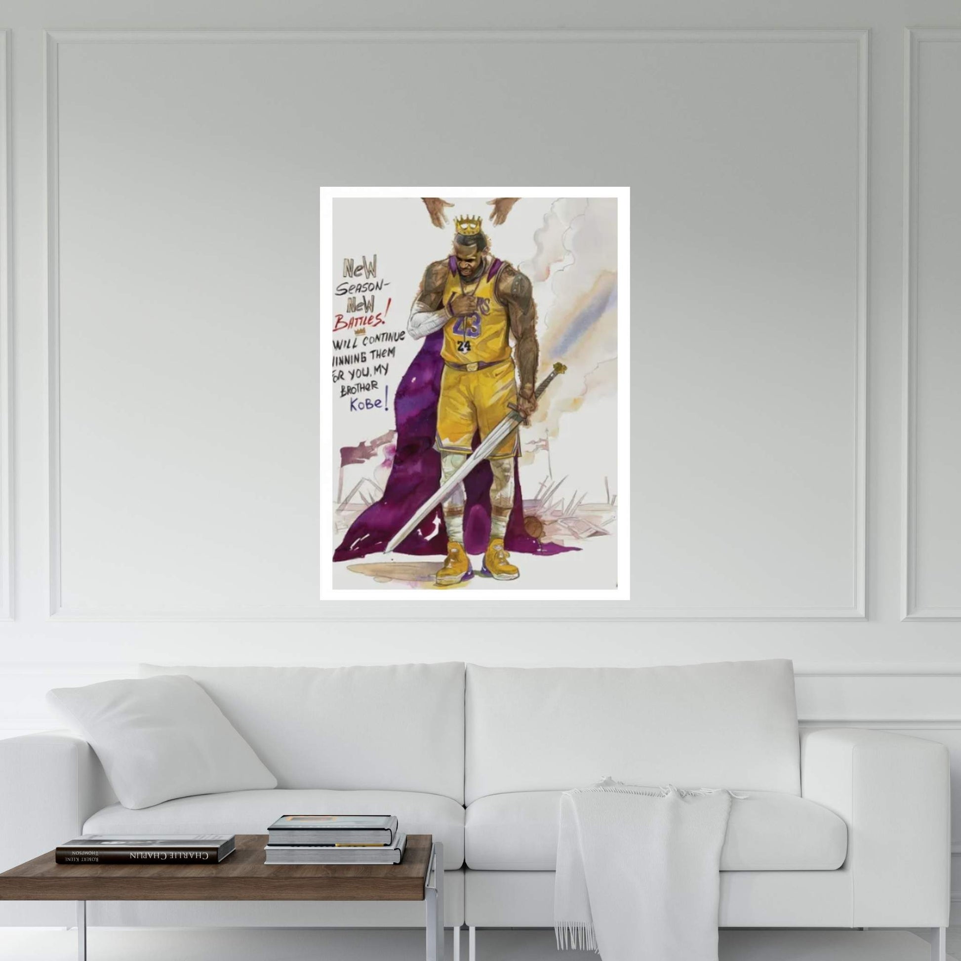 For You My Brother Kobe Canvas Wall Art - Y Canvas