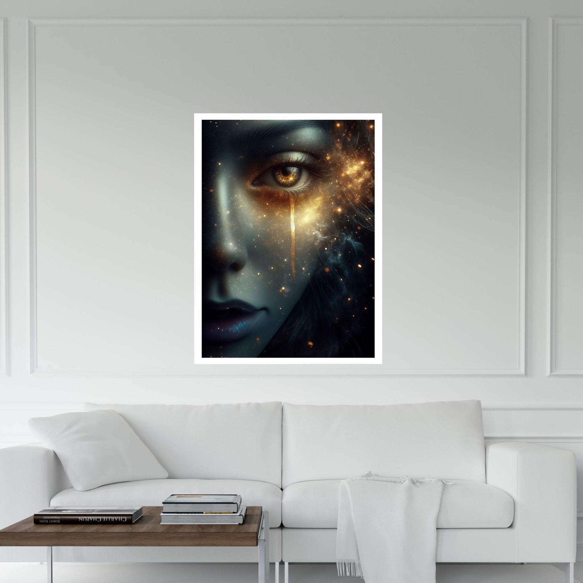 The Golden Tears Gustav Klimt Modern Abstract Reproduction Canvas Wall Art - Y Canvas