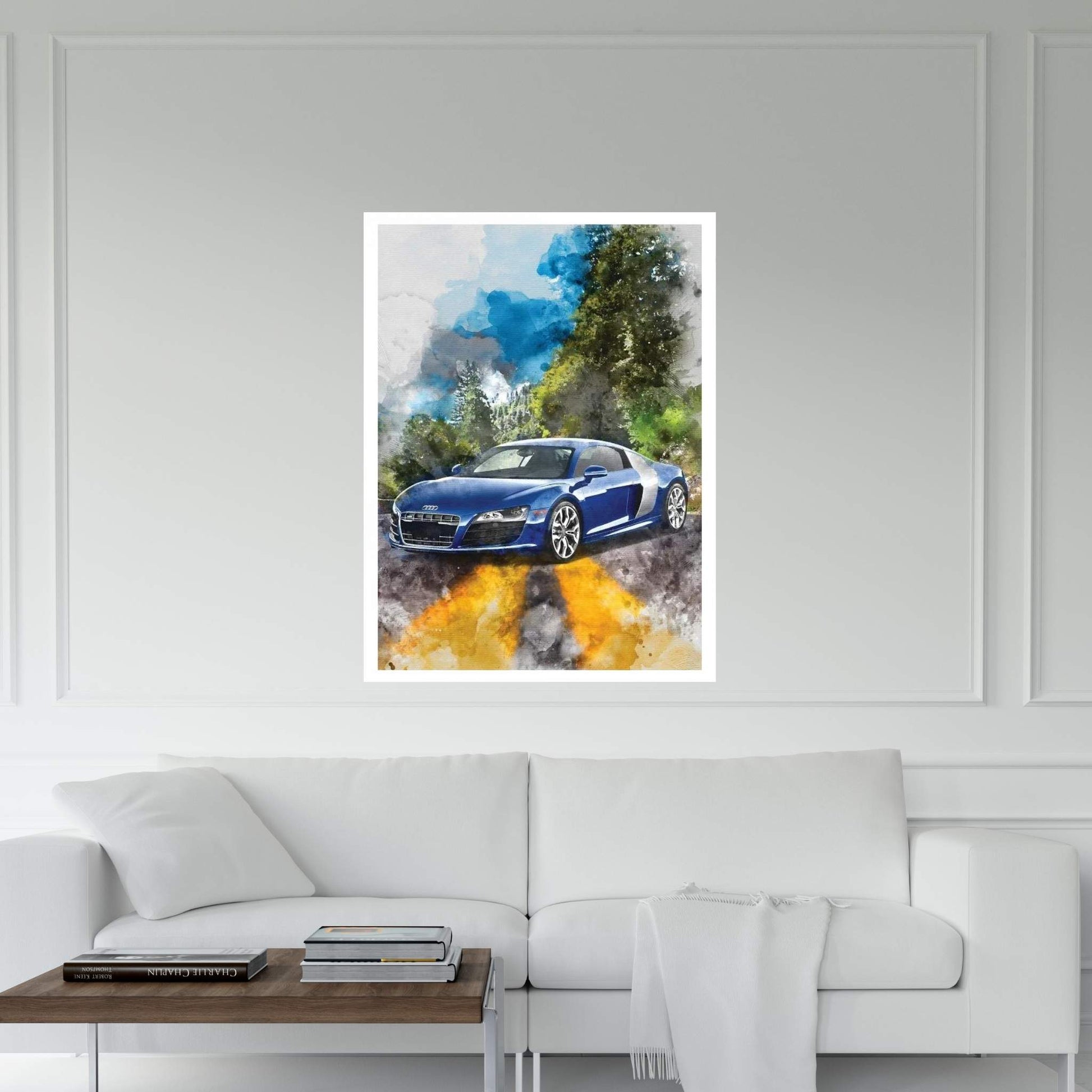 Audi R8 Canvas Wall Art - Y Canvas