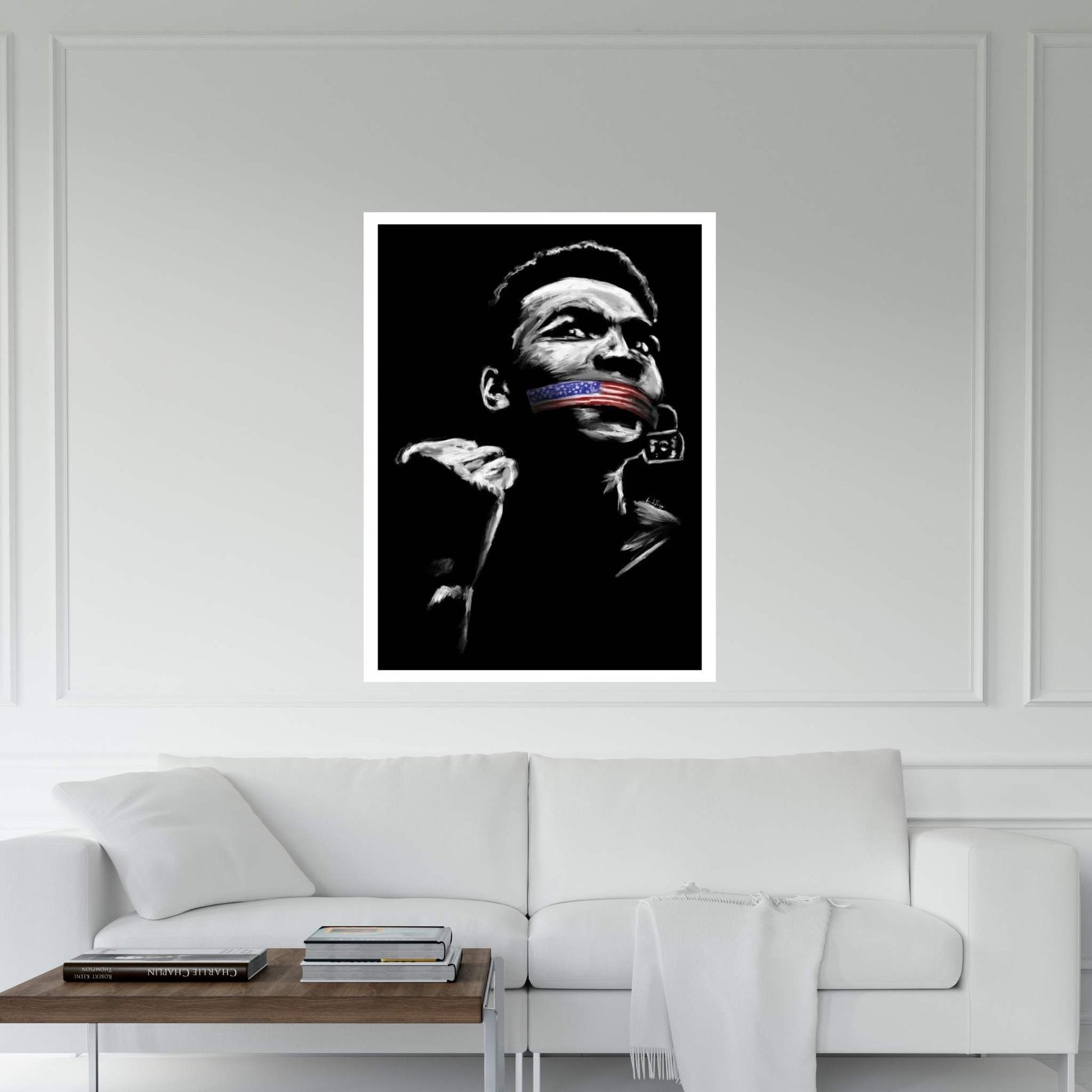 No Silence Canvas Wall Art - Y Canvas