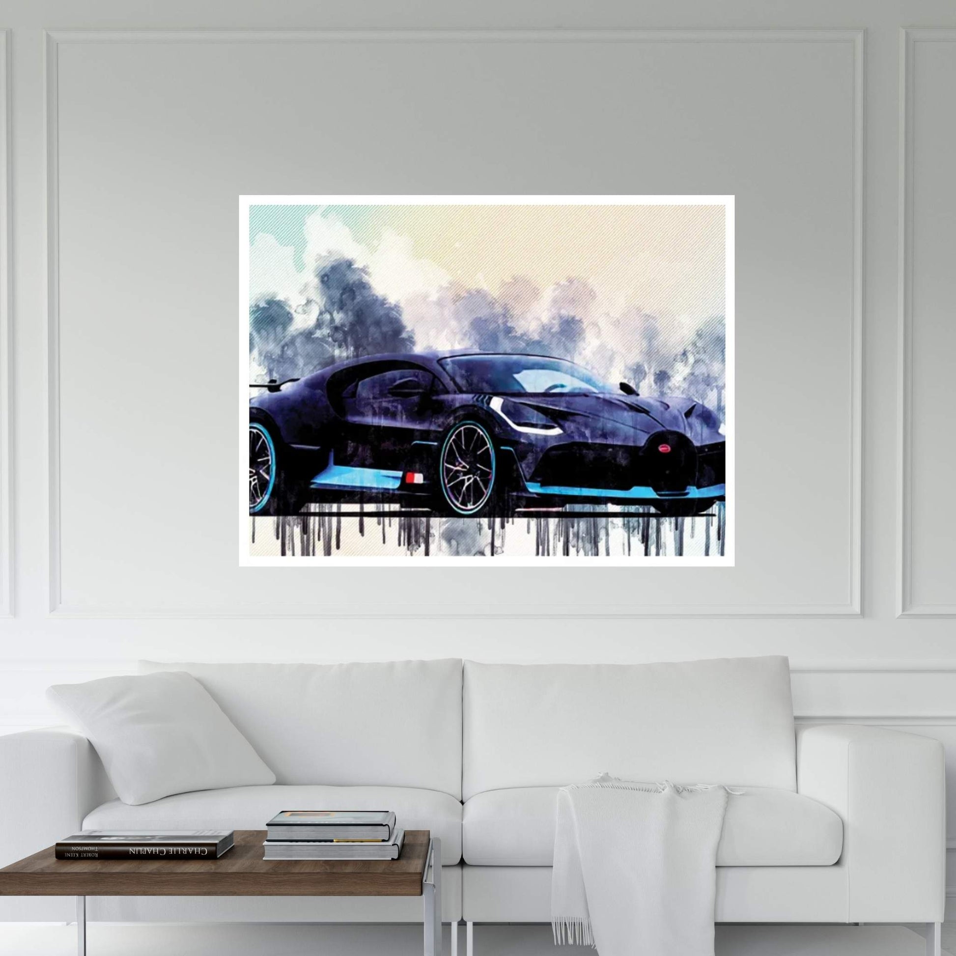 Bugatti Divo 2018 Supercar Hypercar Canvas Wall Art - Y Canvas