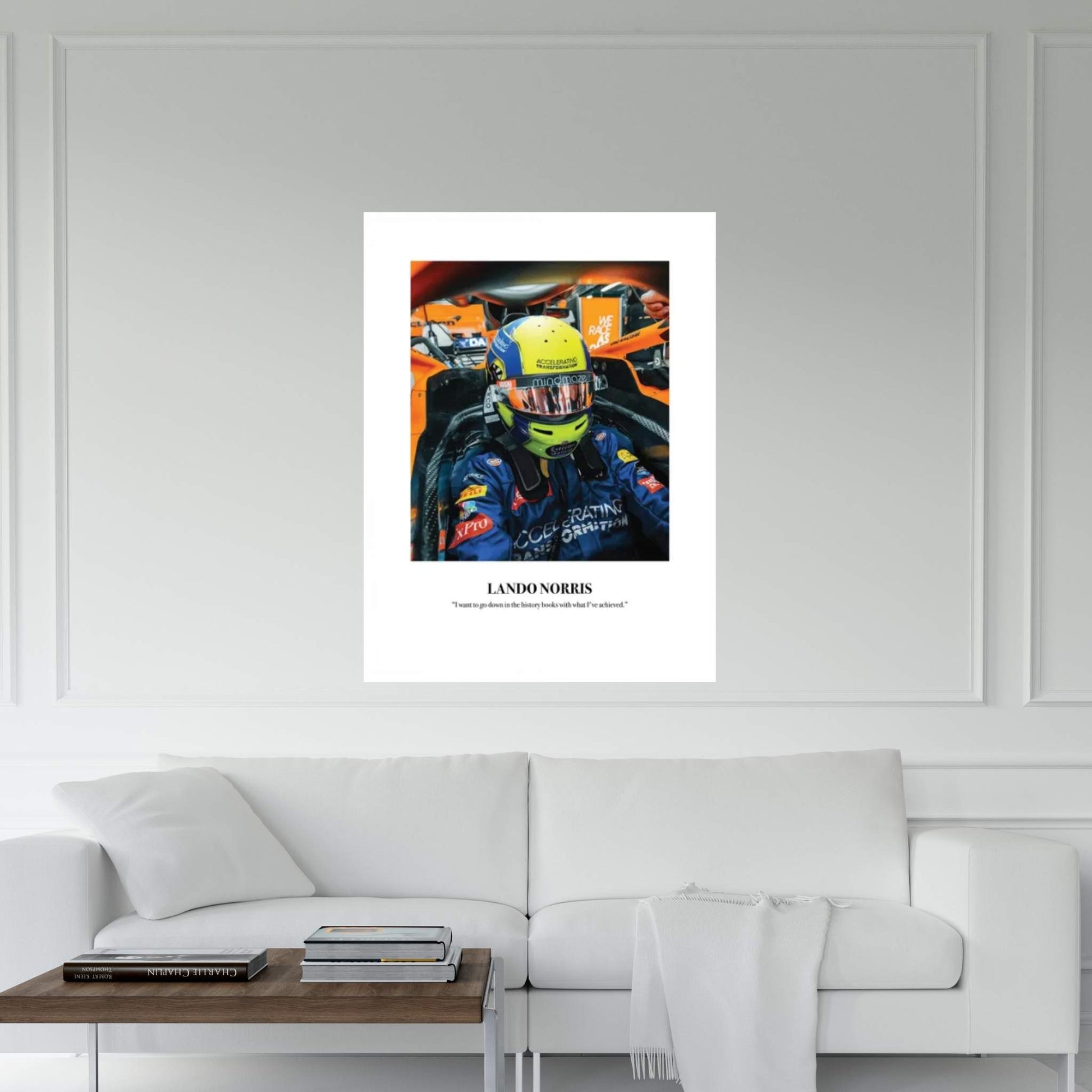 Lando Norris Cockpit Canvas Wall Art - Y Canvas