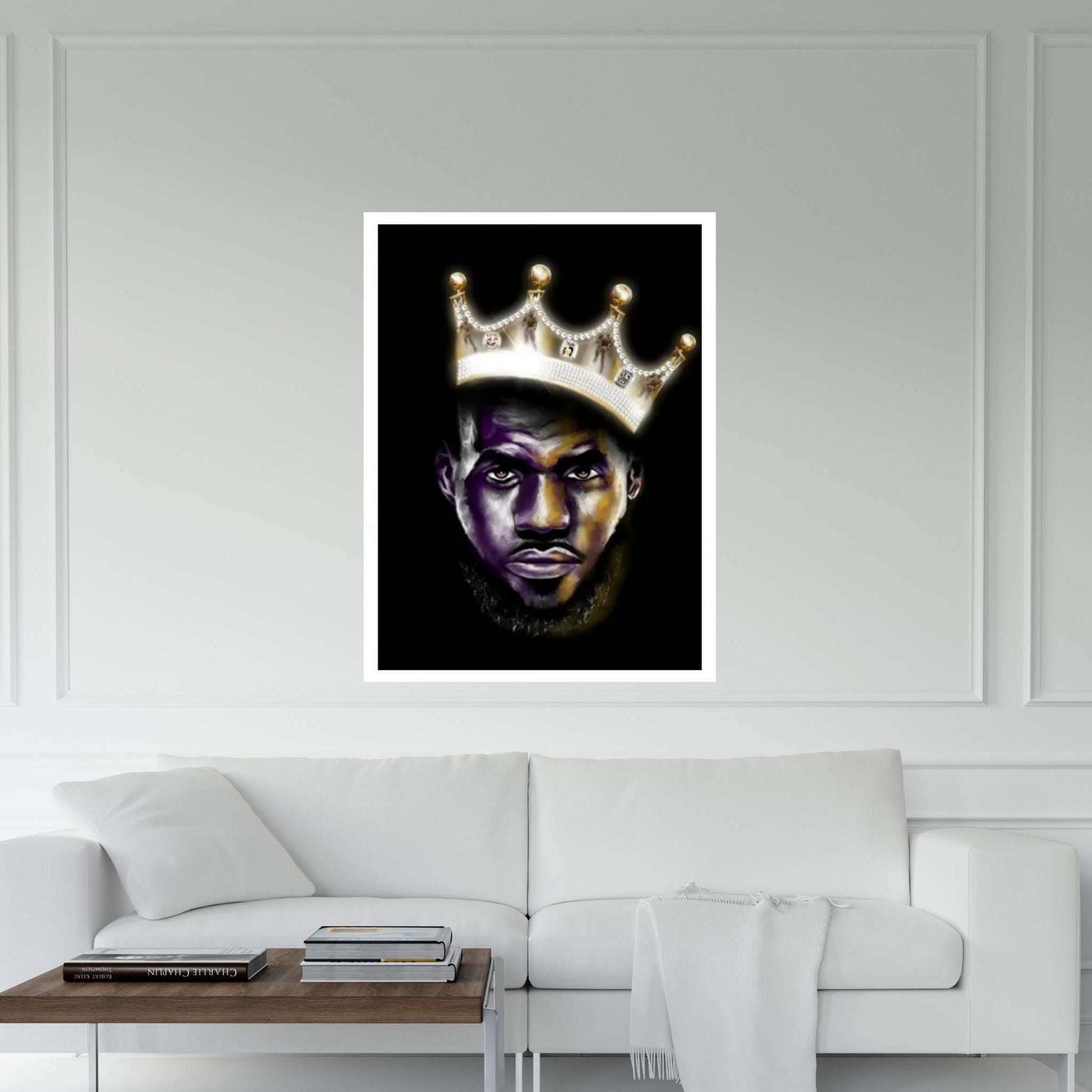 Lebron James - King Me Canvas Wall Art - Y Canvas