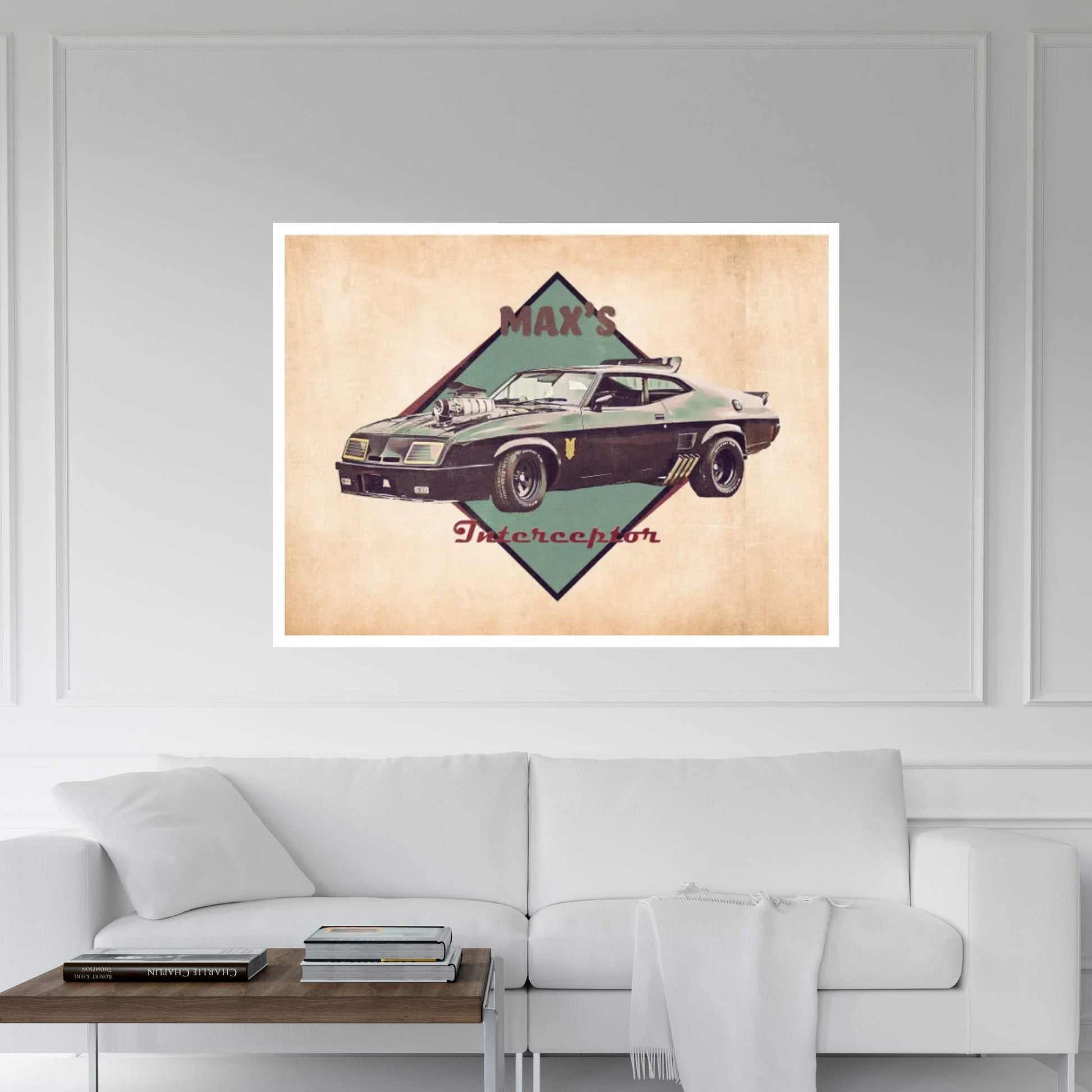 Max's Interceptor Canvas Wall Art - Y Canvas