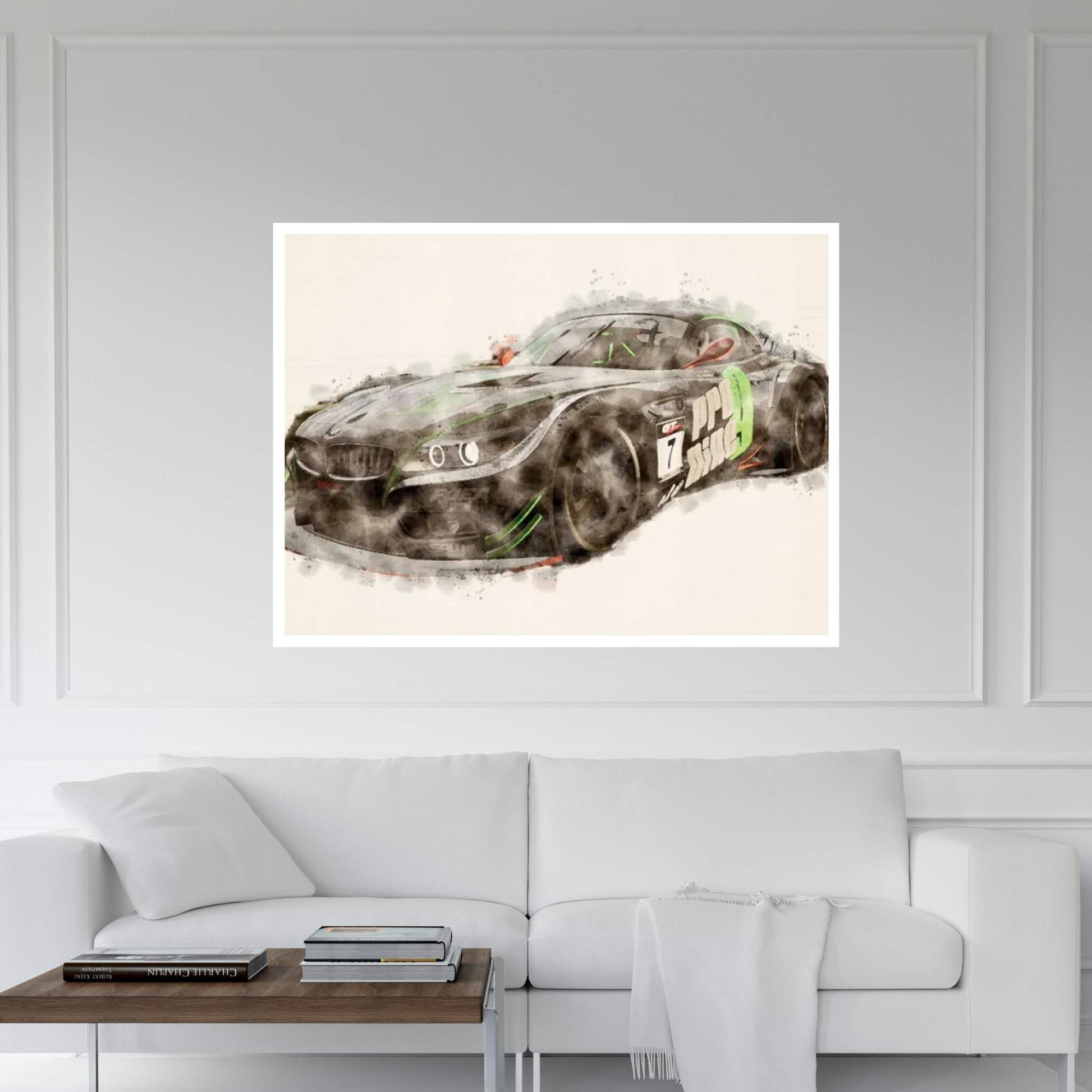 BMW Project CARS Black Canvas Wall Art - Y Canvas