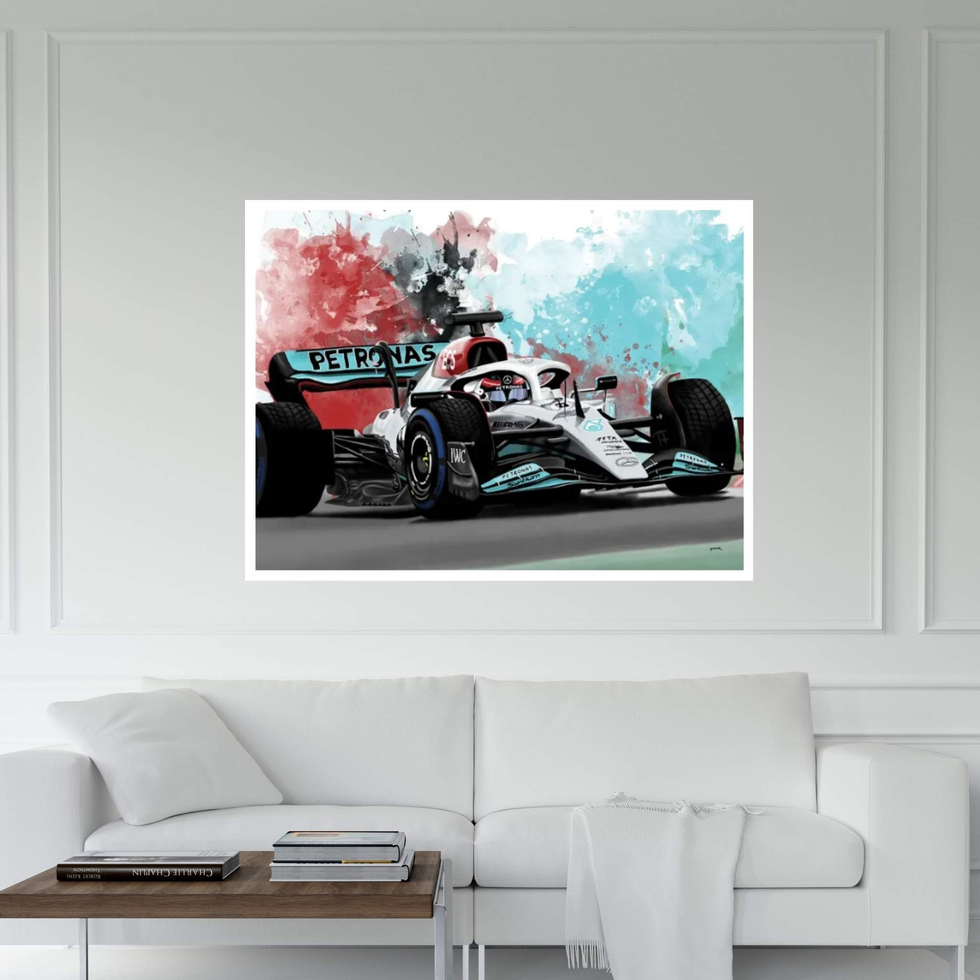 Raikkonen's Racecar Canvas Wall Art - Y Canvas