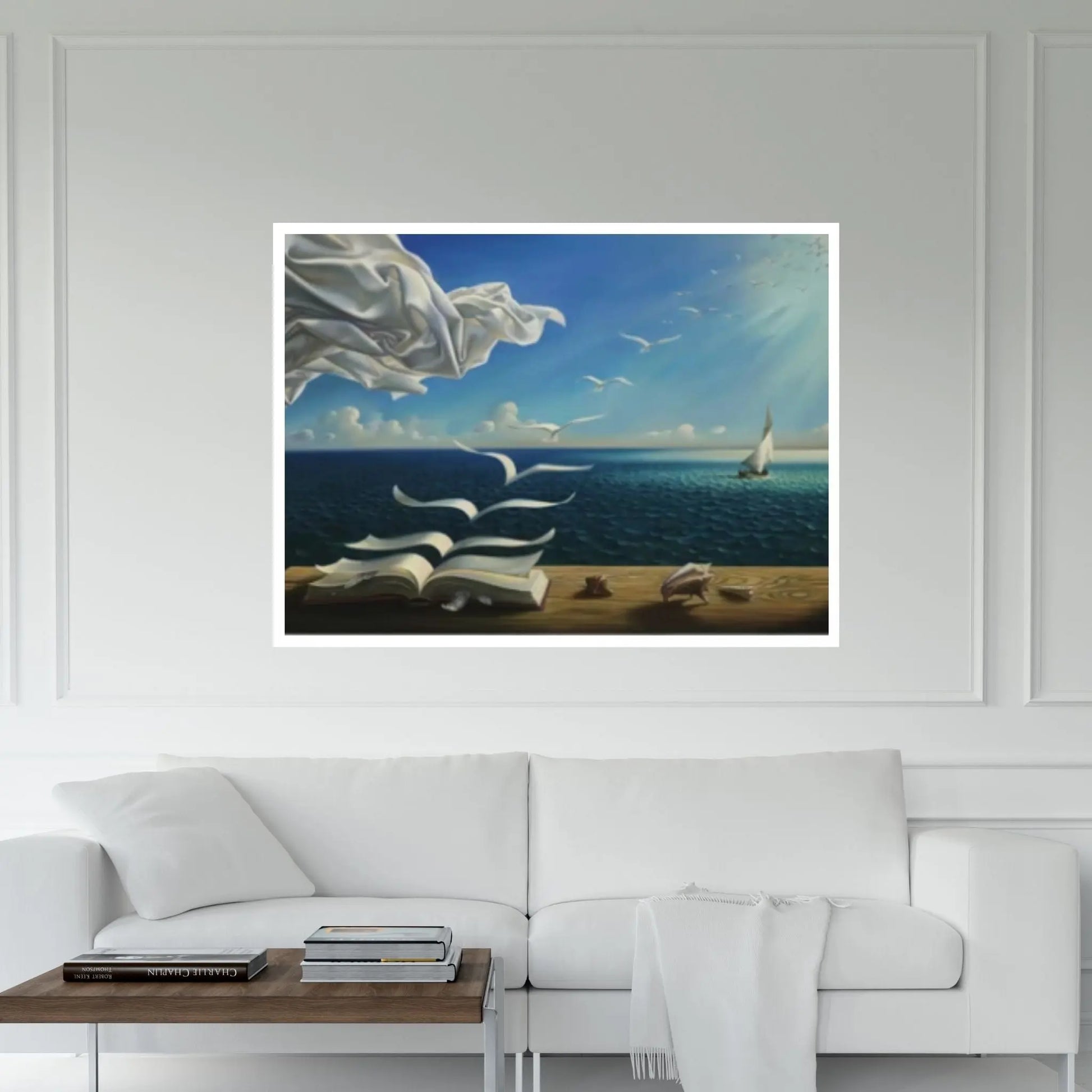 Salvador Dali - Book to Birds Canvas Wall Art Decor, Reproduction Canvas Home Decor, Dali Canvas, Salvador Dali Print - Y Canvas