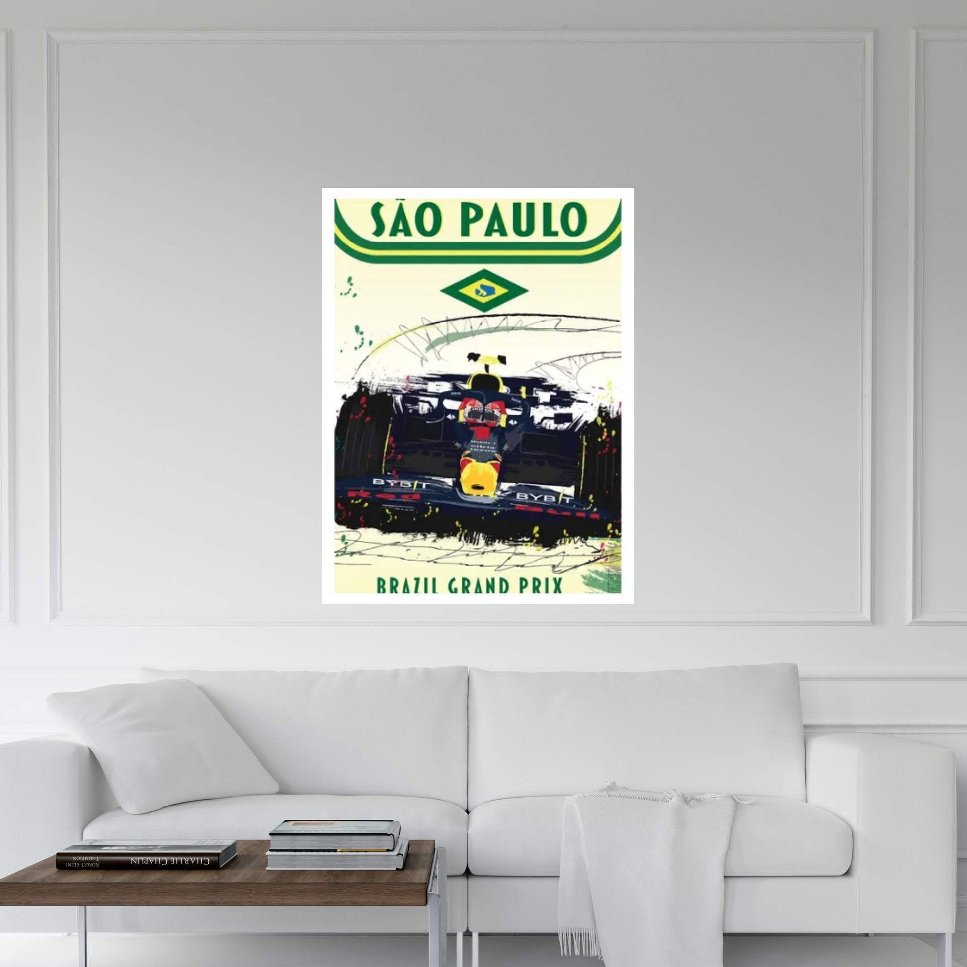 Max Verstappen, San Paulo Grand Prix, Brazil Grand Prix F1 Poster Canvas Wall Art - Y Canvas