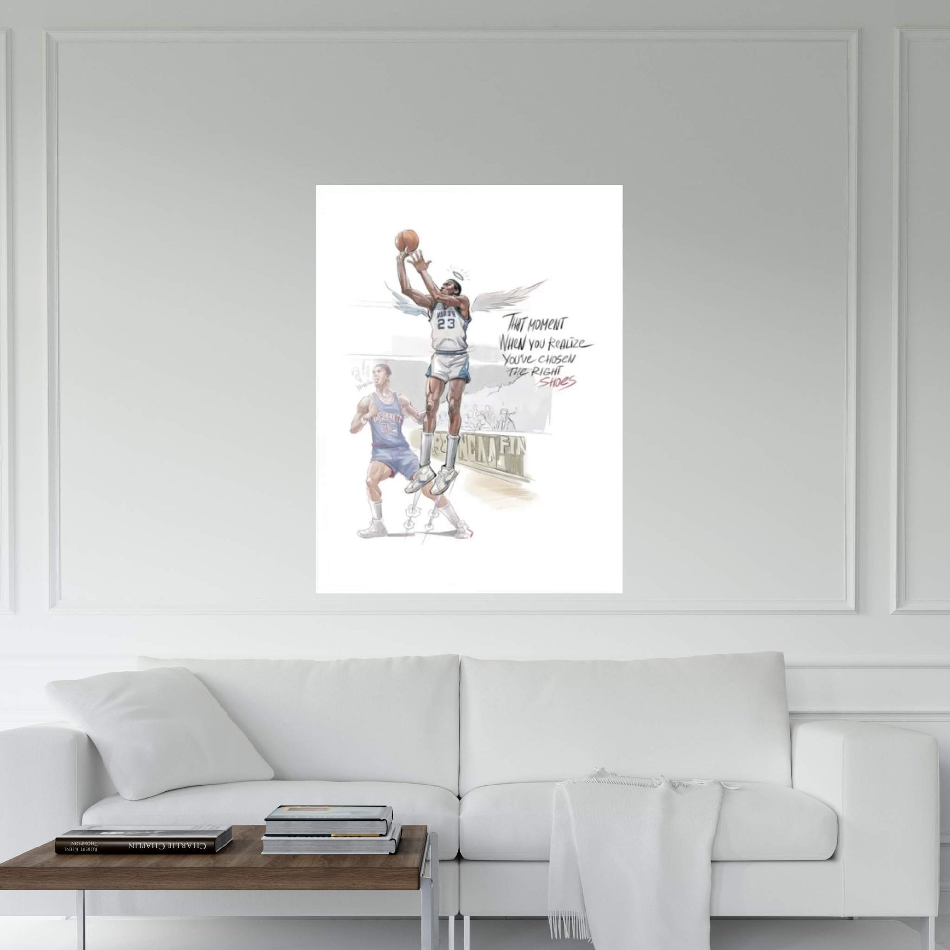 Flying Man Canvas Wall Art - Y Canvas