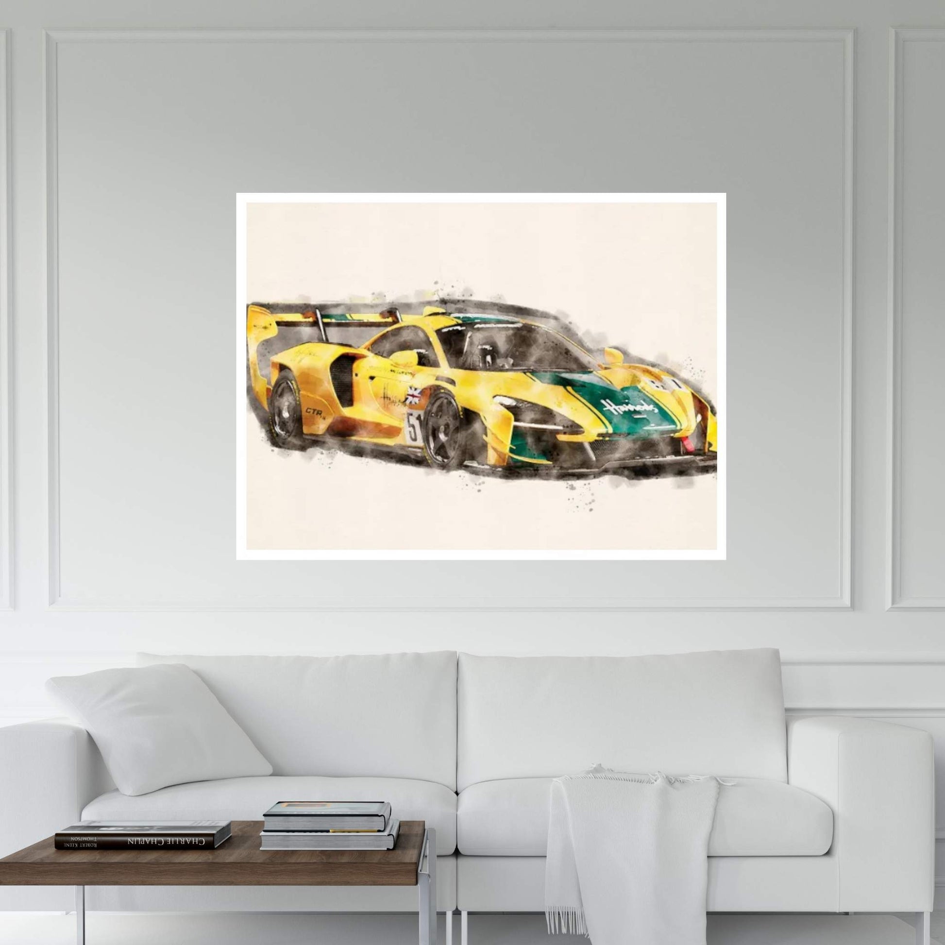 McLaren Ayrton Senna Canvas Wall Art - Y Canvas