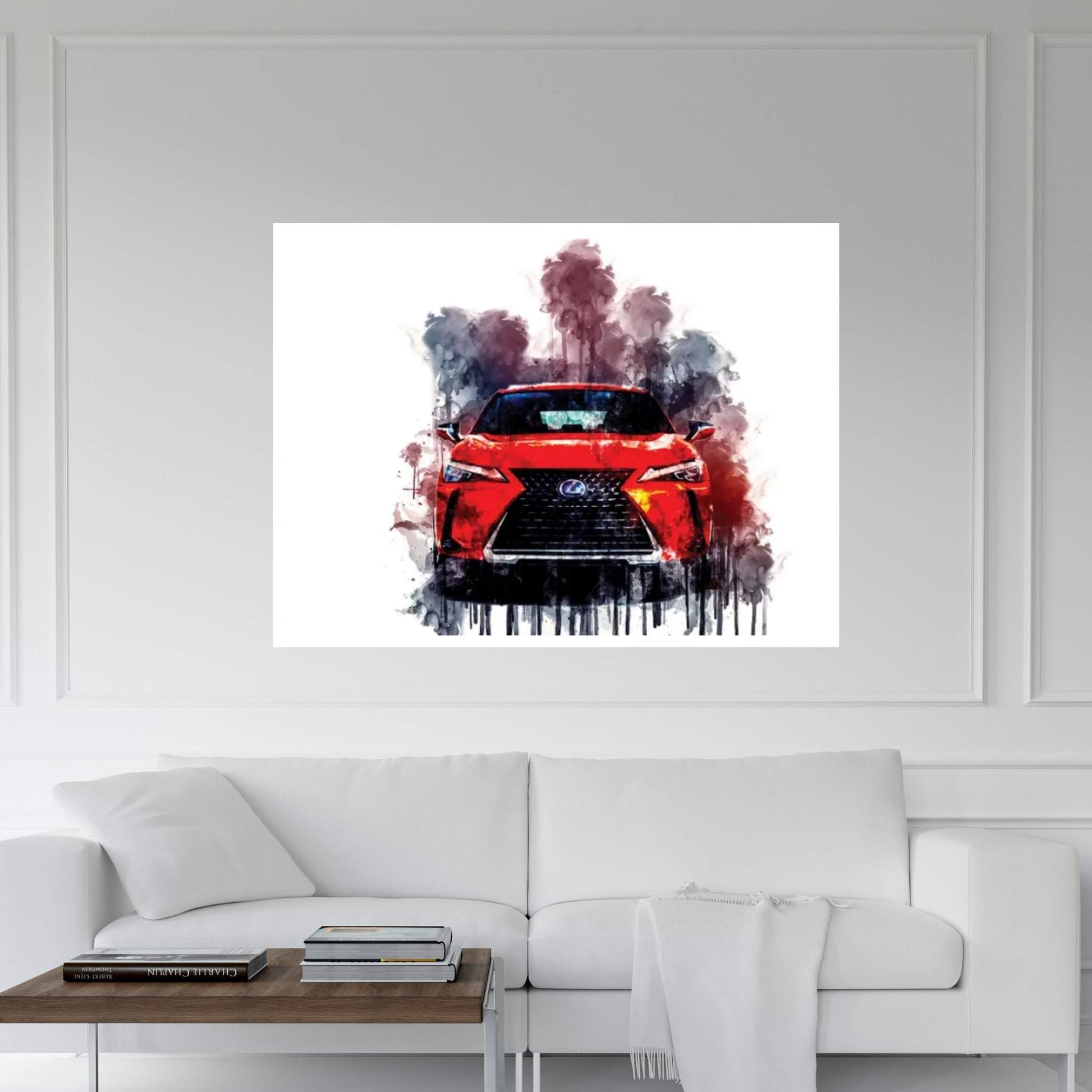 Car 2019 Lexus UX 250h Canvas Wall Art - Y Canvas