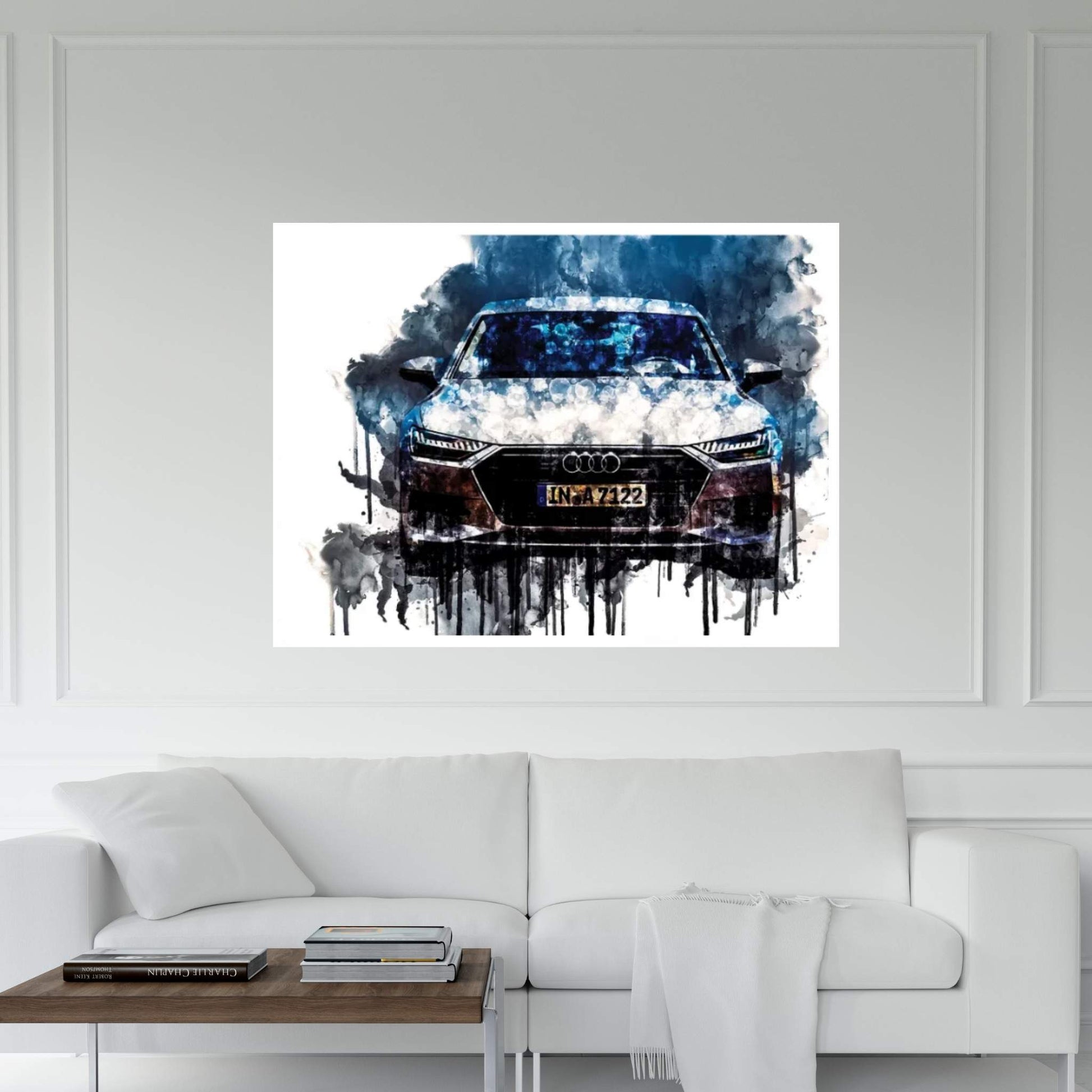 Car 2018 Audi A7 Sportback 50 TDI Quattro Canvas Wall Art - Y Canvas