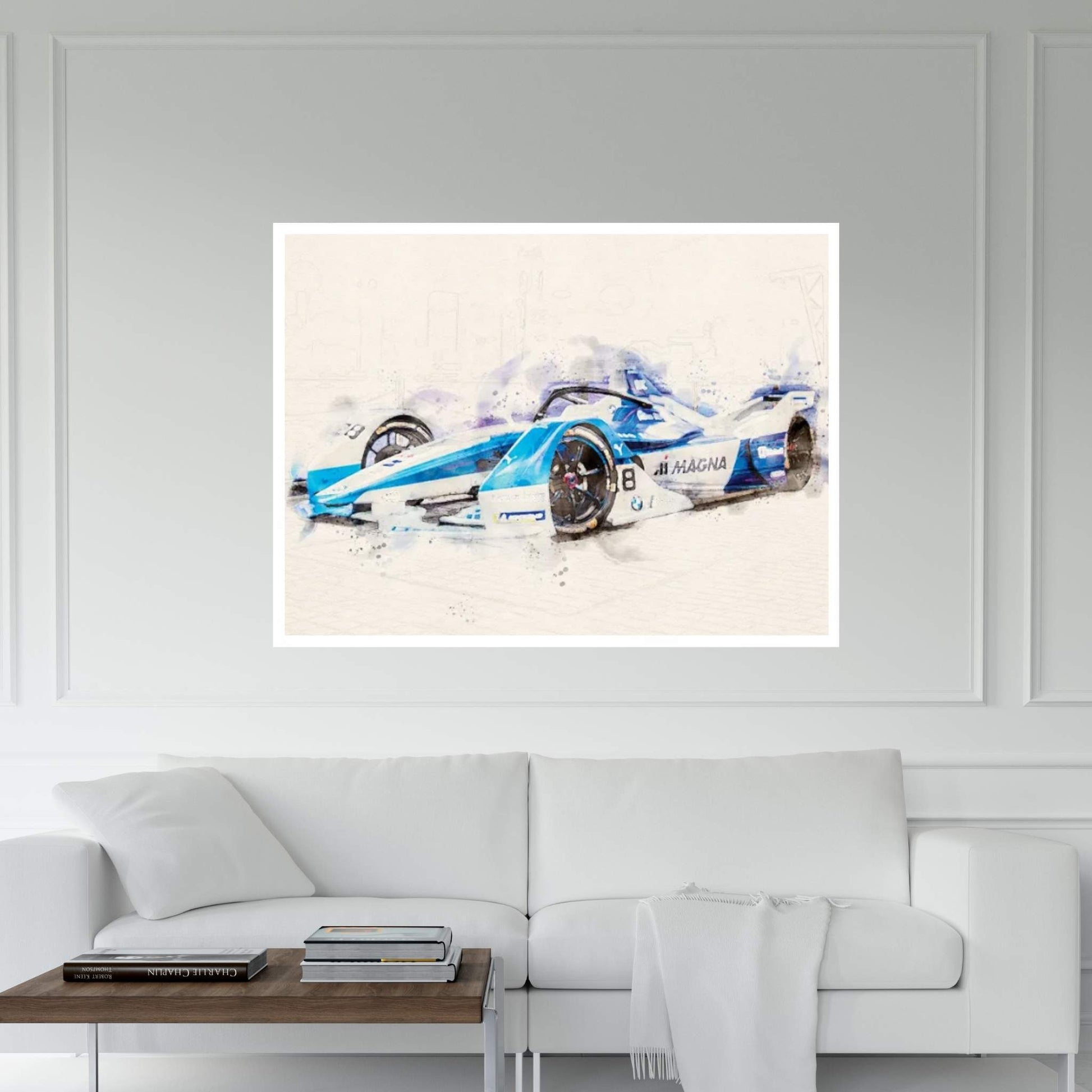 BMW Formula 1 Tuning v2 Canvas Wall Art - Y Canvas