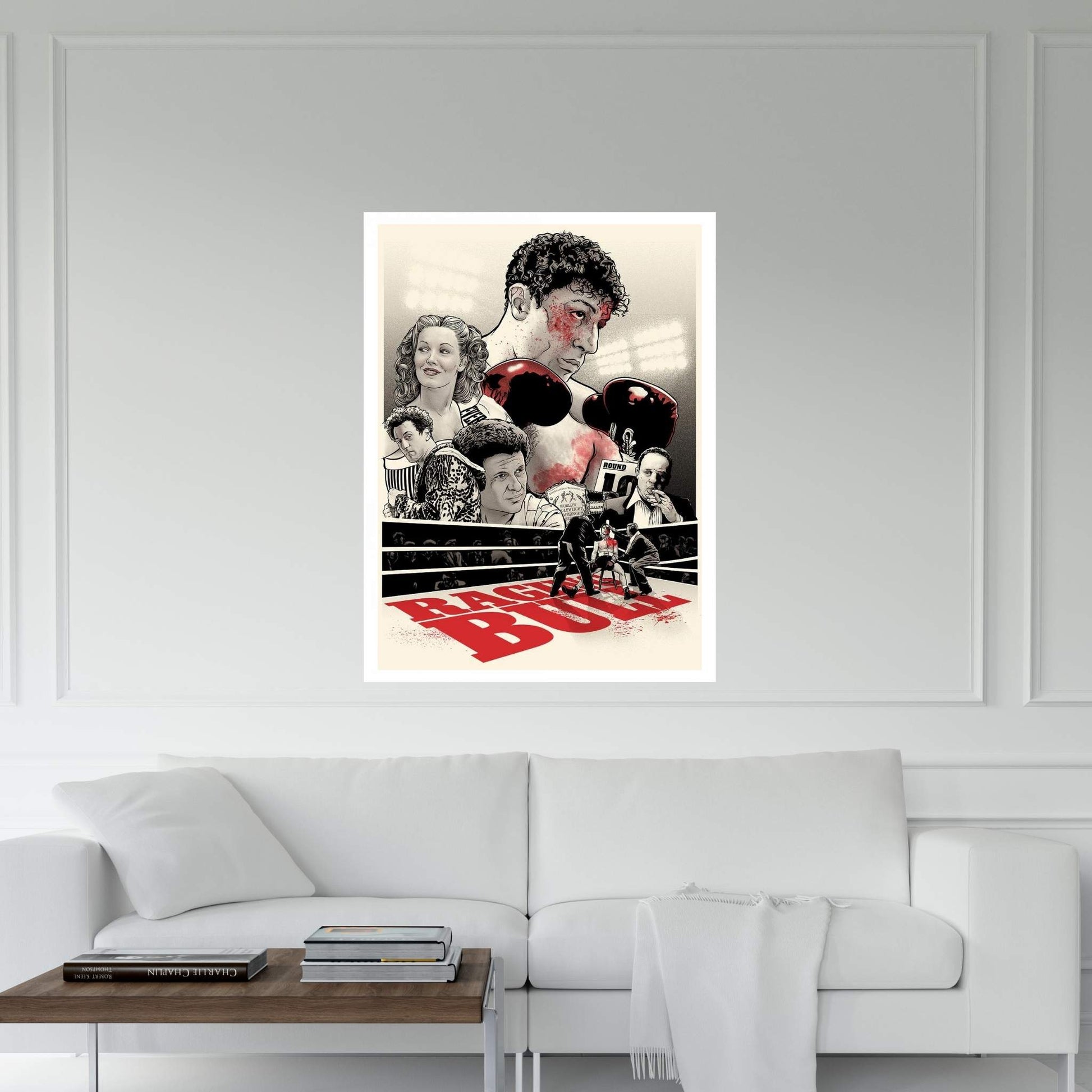 Raging Bull Canvas Wall Art - Y Canvas