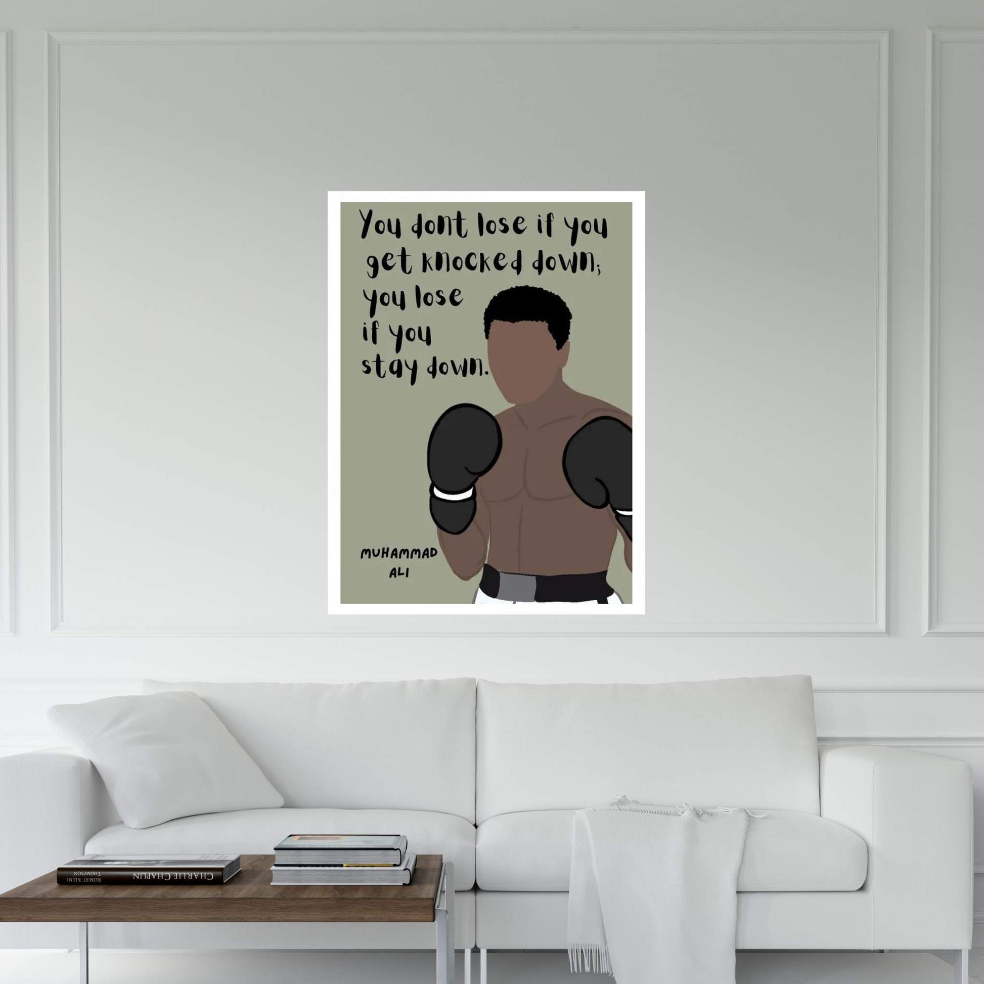 Ali Quote Canvas Wall Art - Y Canvas
