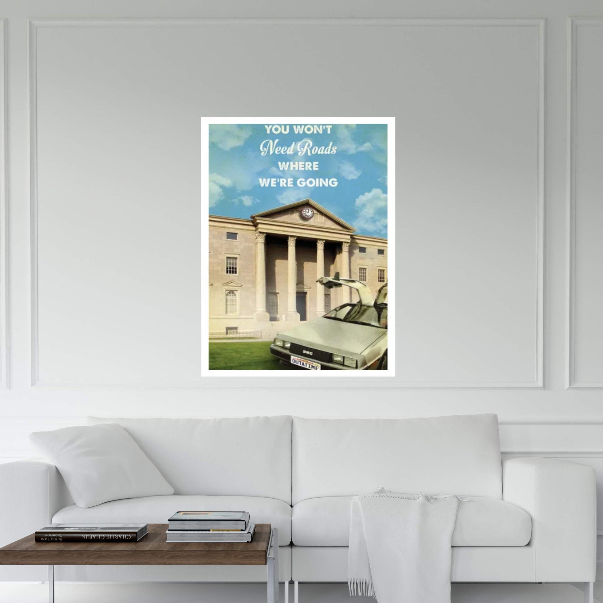 Back To The Future Travel Movie Canvas Wall Art - Y Canvas