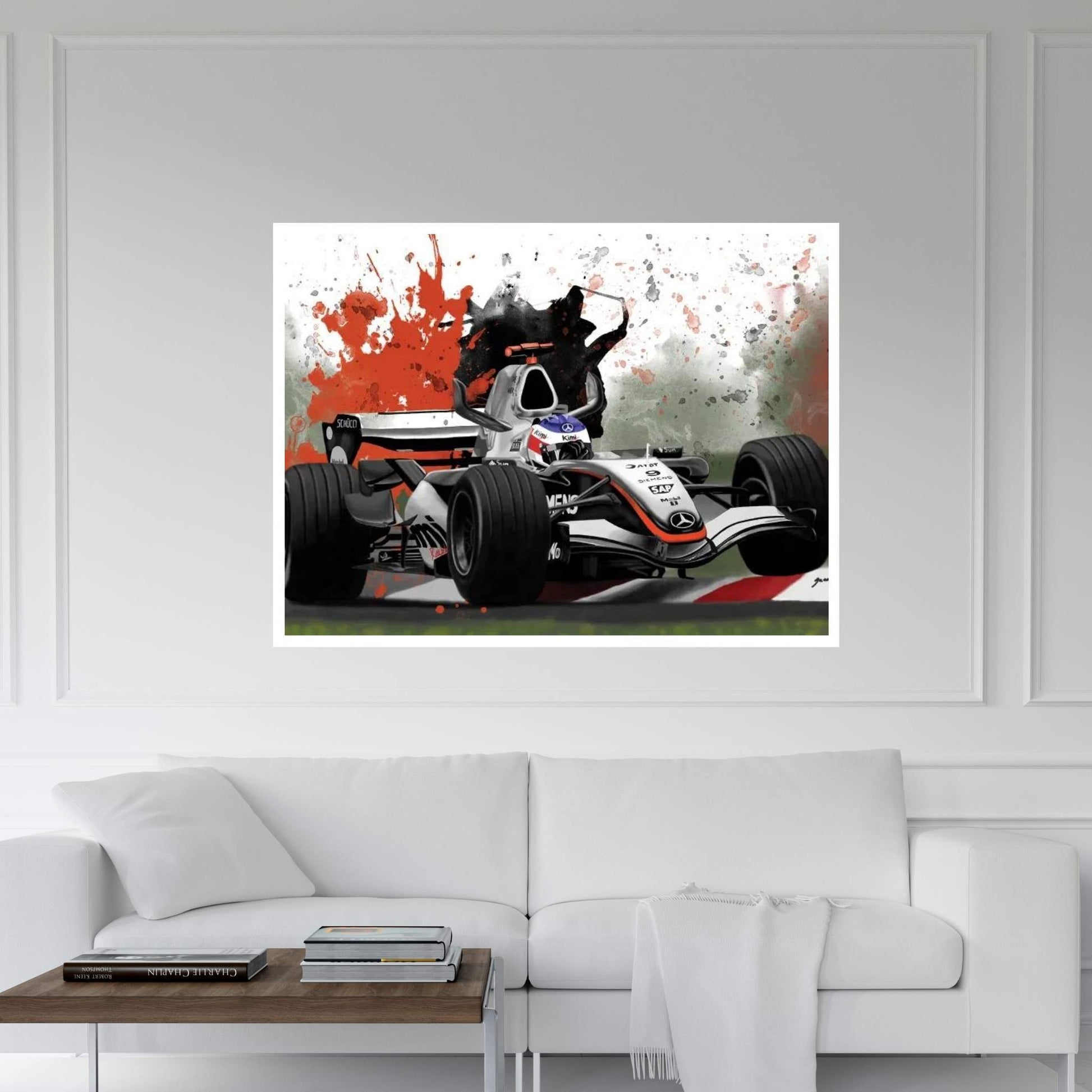 Fangio's Racecar Canvas Wall Art - Y Canvas