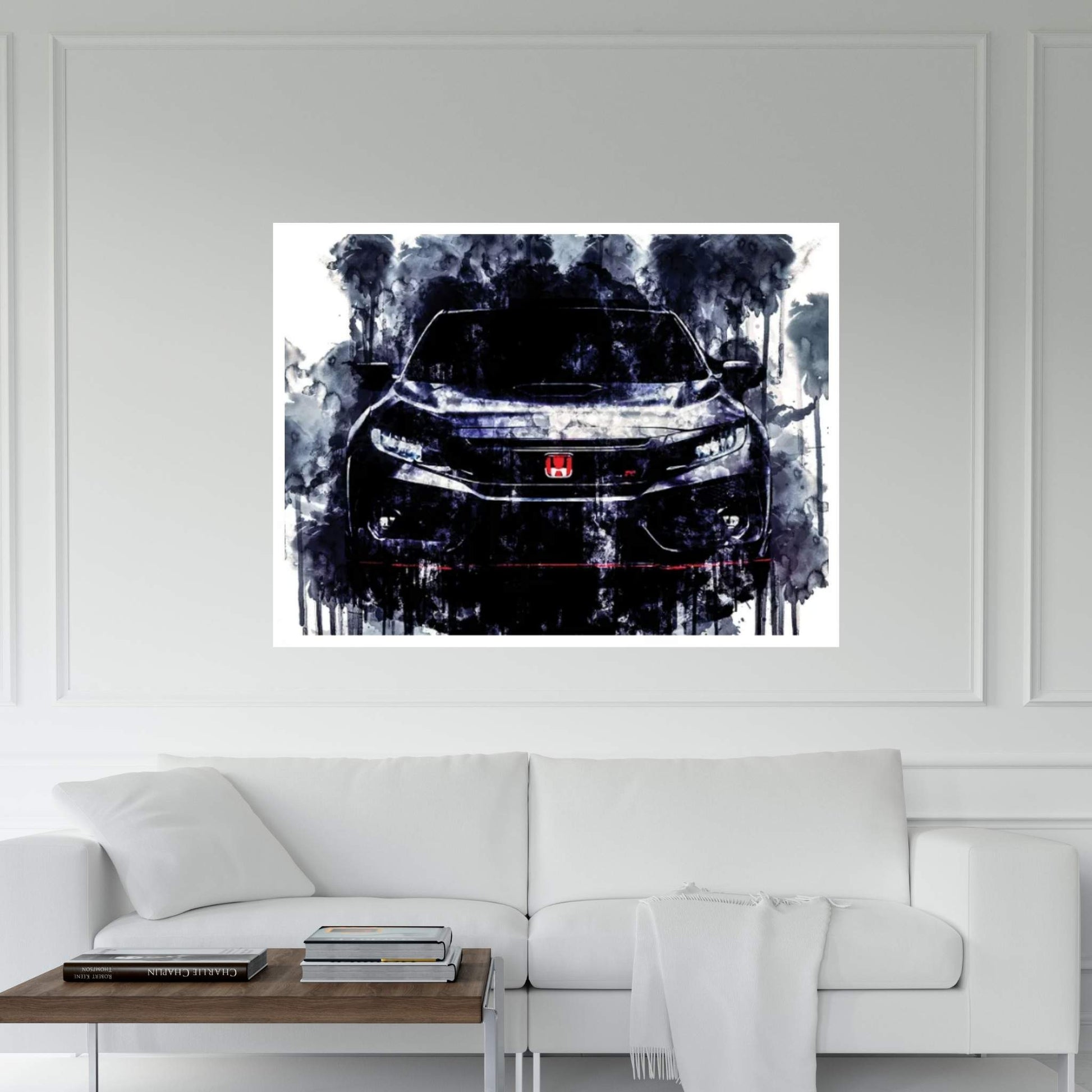 2017 Honda Civic Type R Canvas Wall Art - Y Canvas