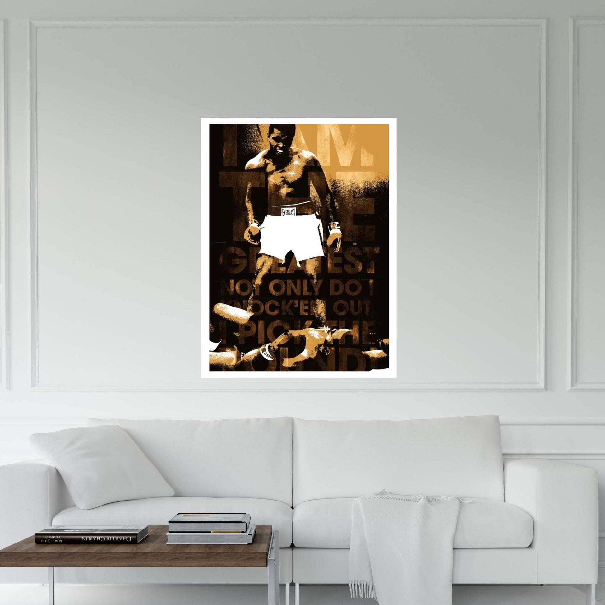 Muhammad Ali Vs. Sonny Liston, 1965 "I am The Greatest" Canvas Wall Art - Y Canvas